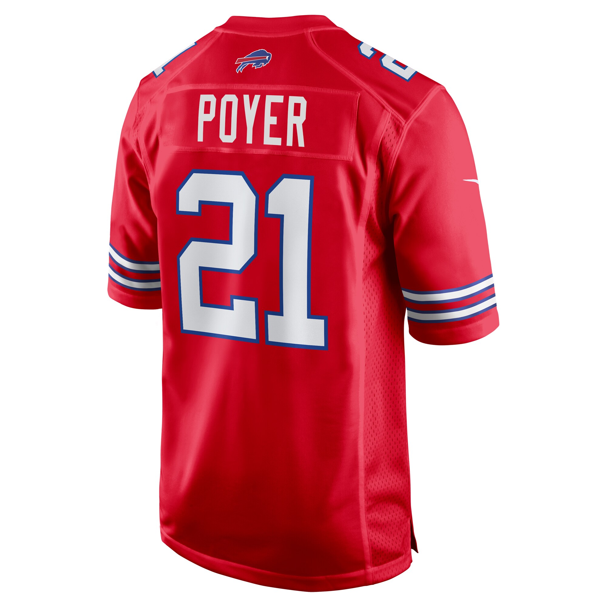 Poyer Buffalo Bills  Alternate Game Jersey - Red