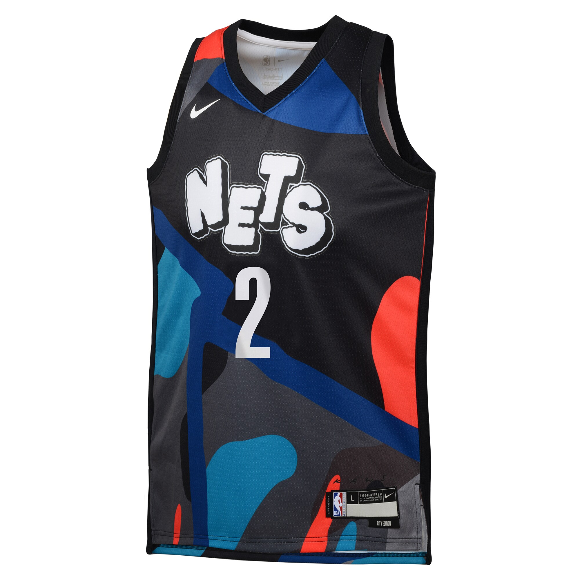 Youth Brooklyn Nets Cameron Johnson  Black 2023/24 Swingman Replica Jersey - City Edition