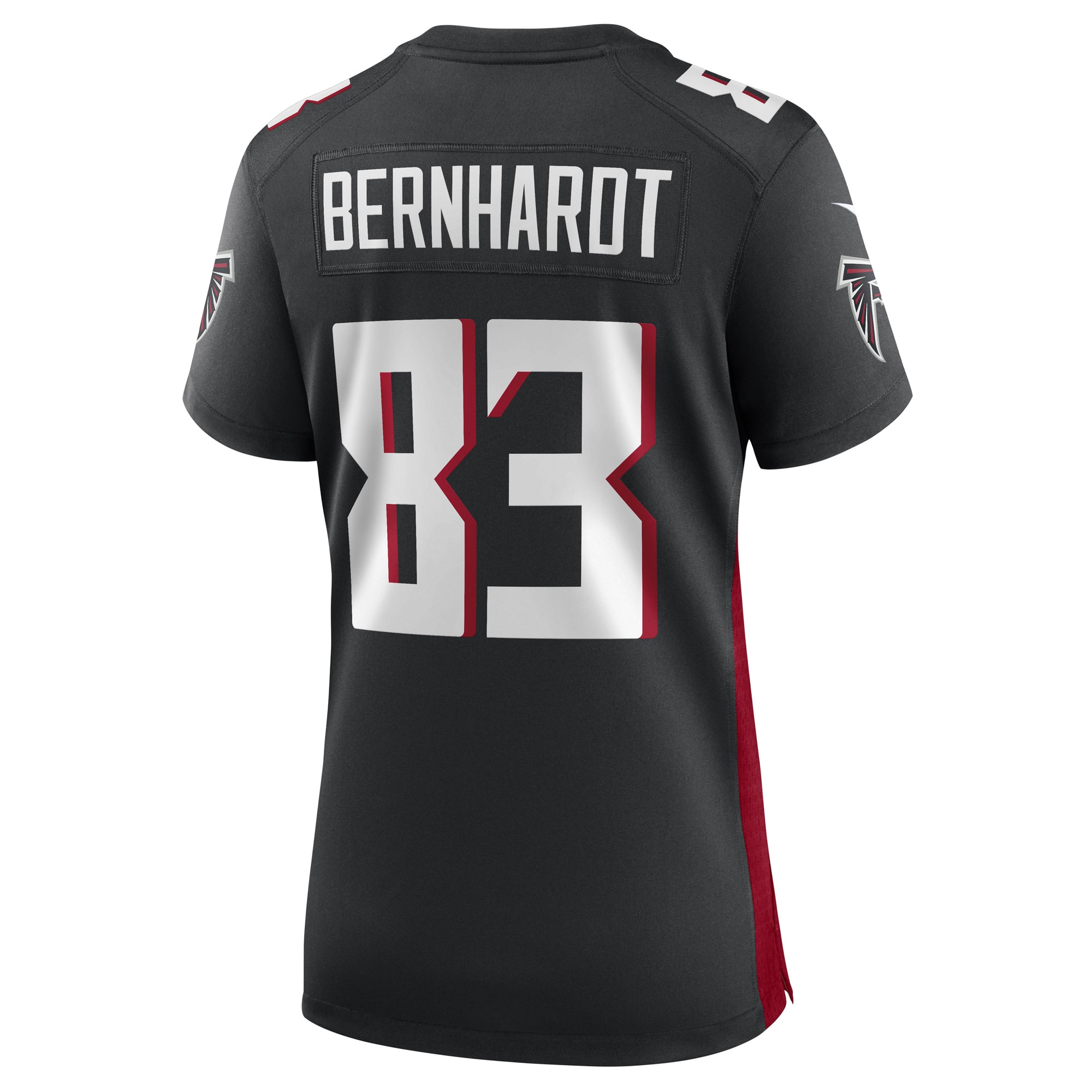 Jared Bernhardt Atlanta Falcons  Women's Game Player Jersey - Black