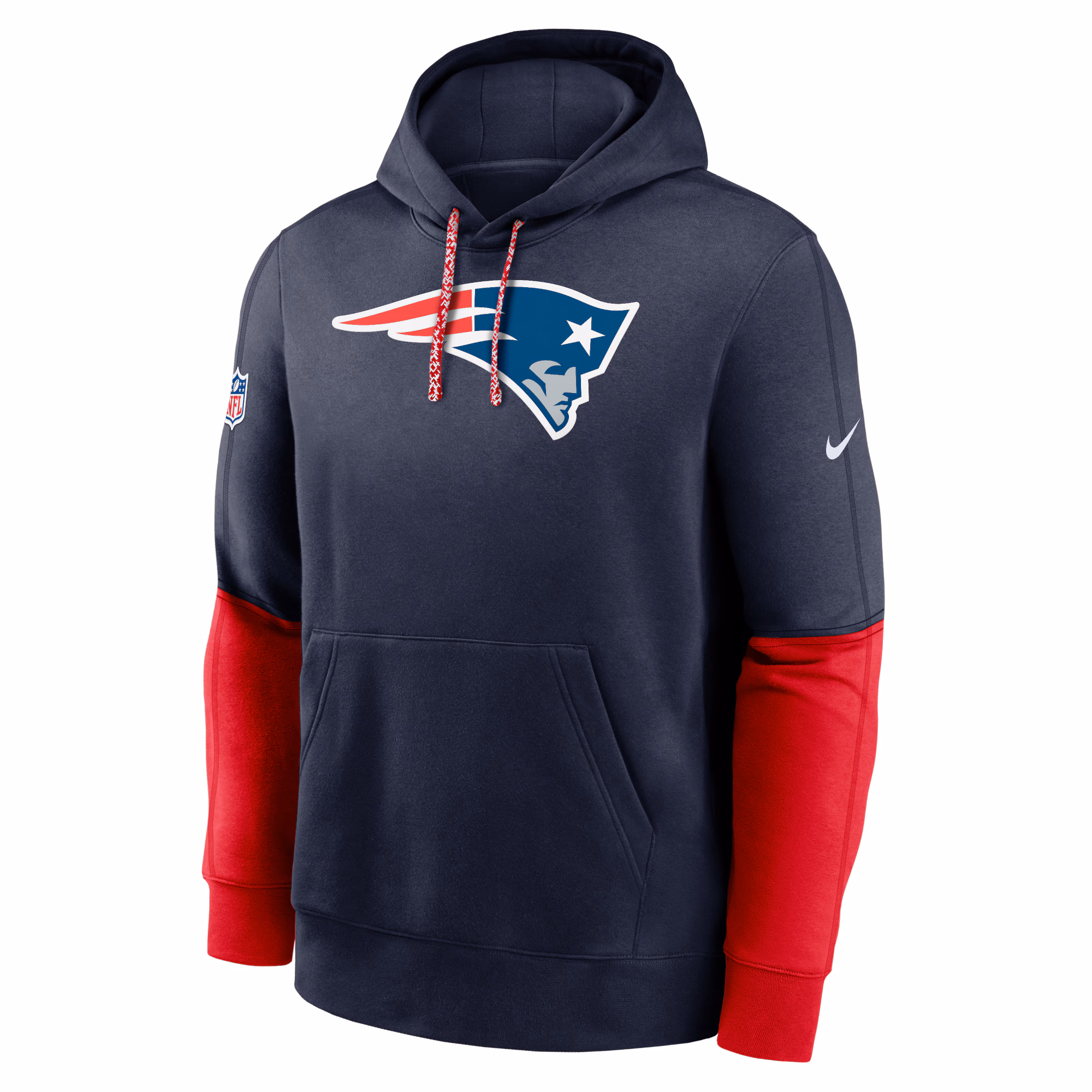 New England Patriots 2024 Sideline Club Pullover Hoodie - Anthracite
