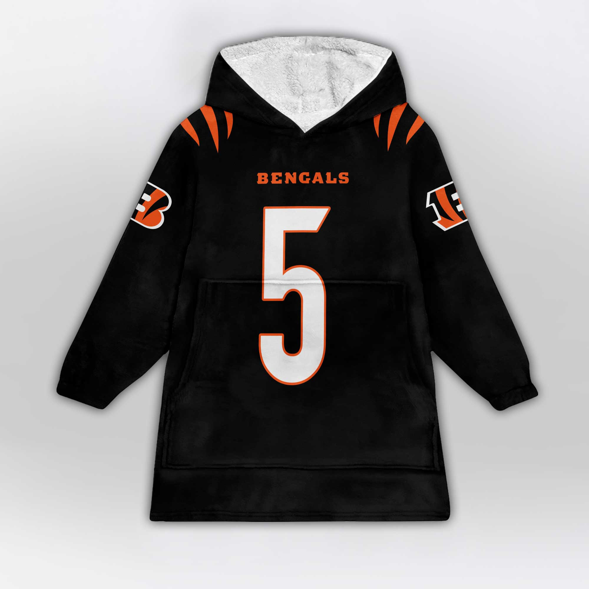 Kid 5 Cincinnati Football Unisex Blanket Hoodie
