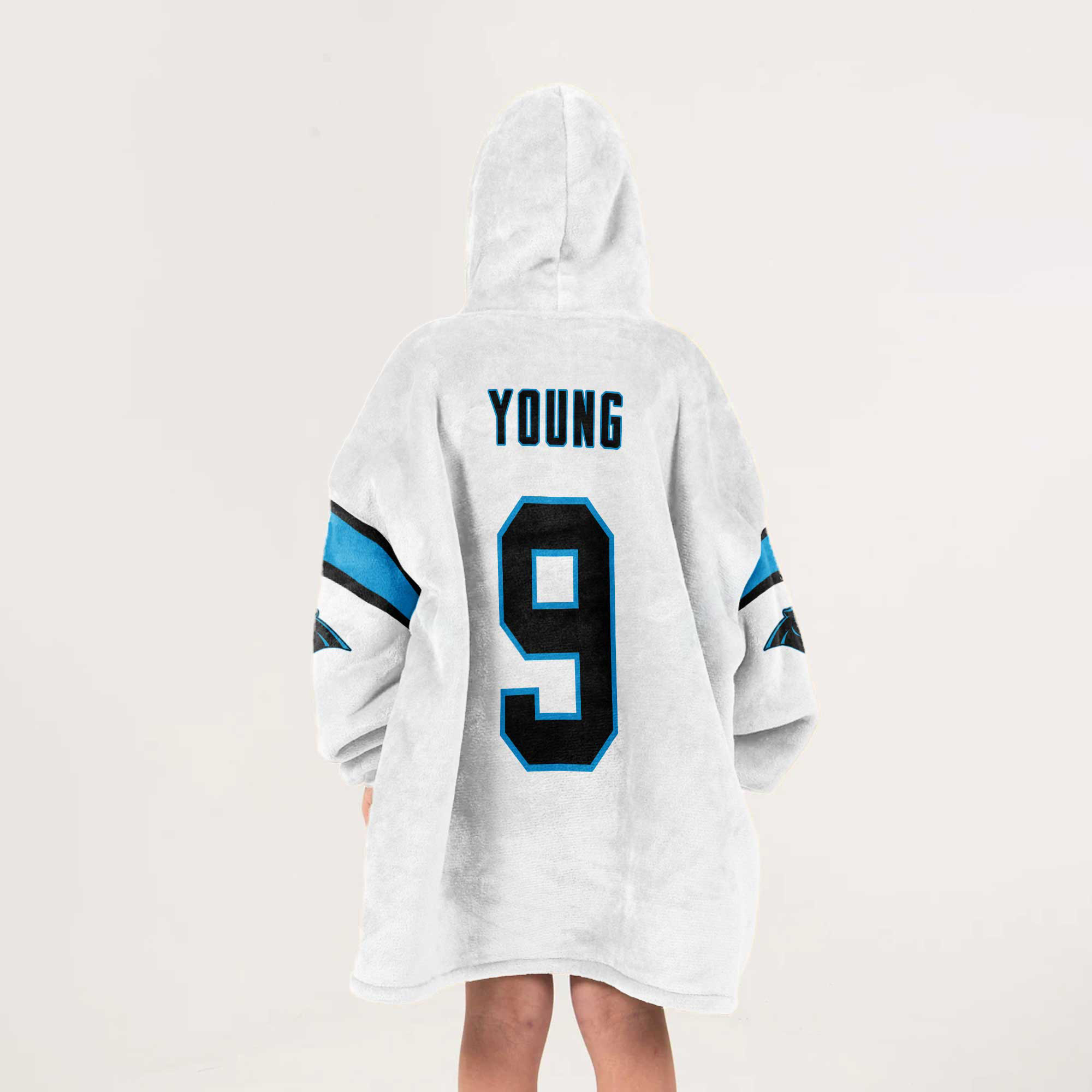 Kid 9 Carolina Football Unisex Blanket Hoodie