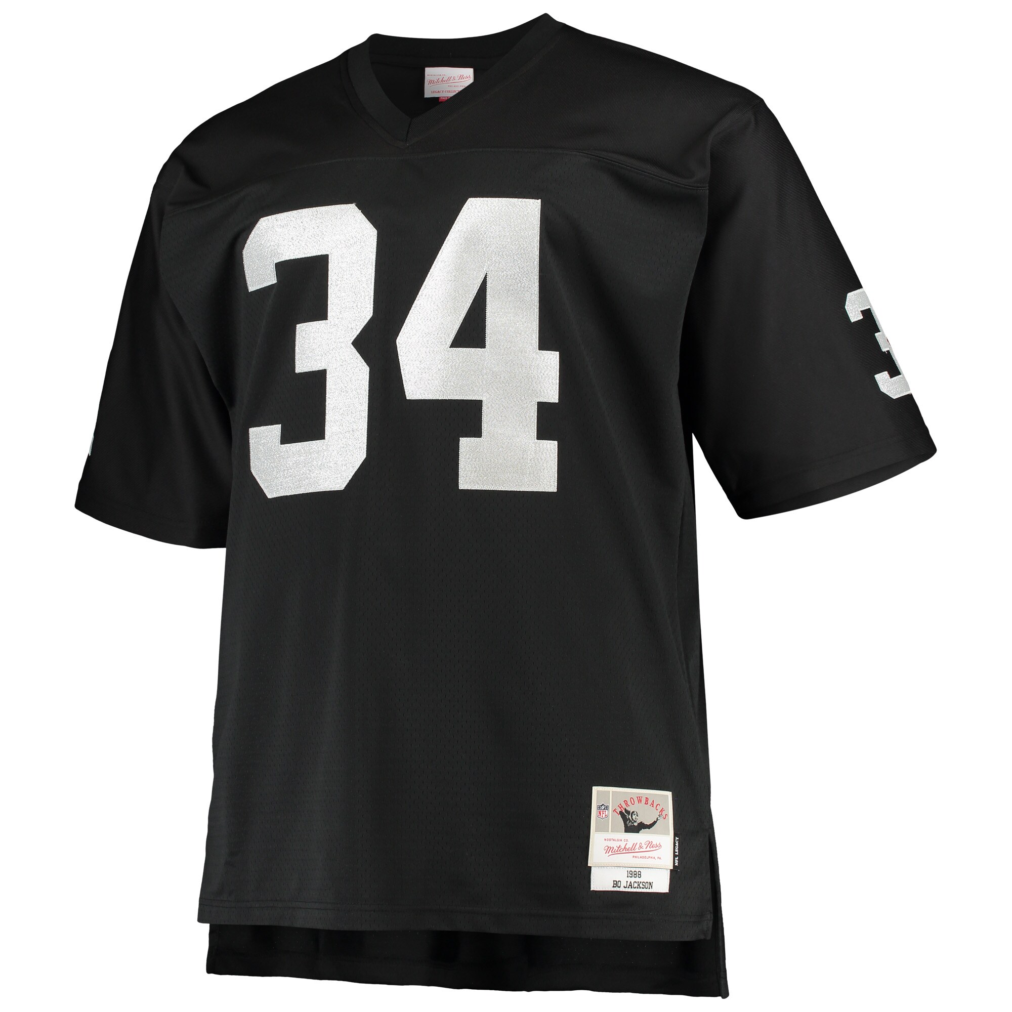 Bo Jackson Las Vegas Raiders  Big & Tall 1988 Retired Player Replica Jersey - Black