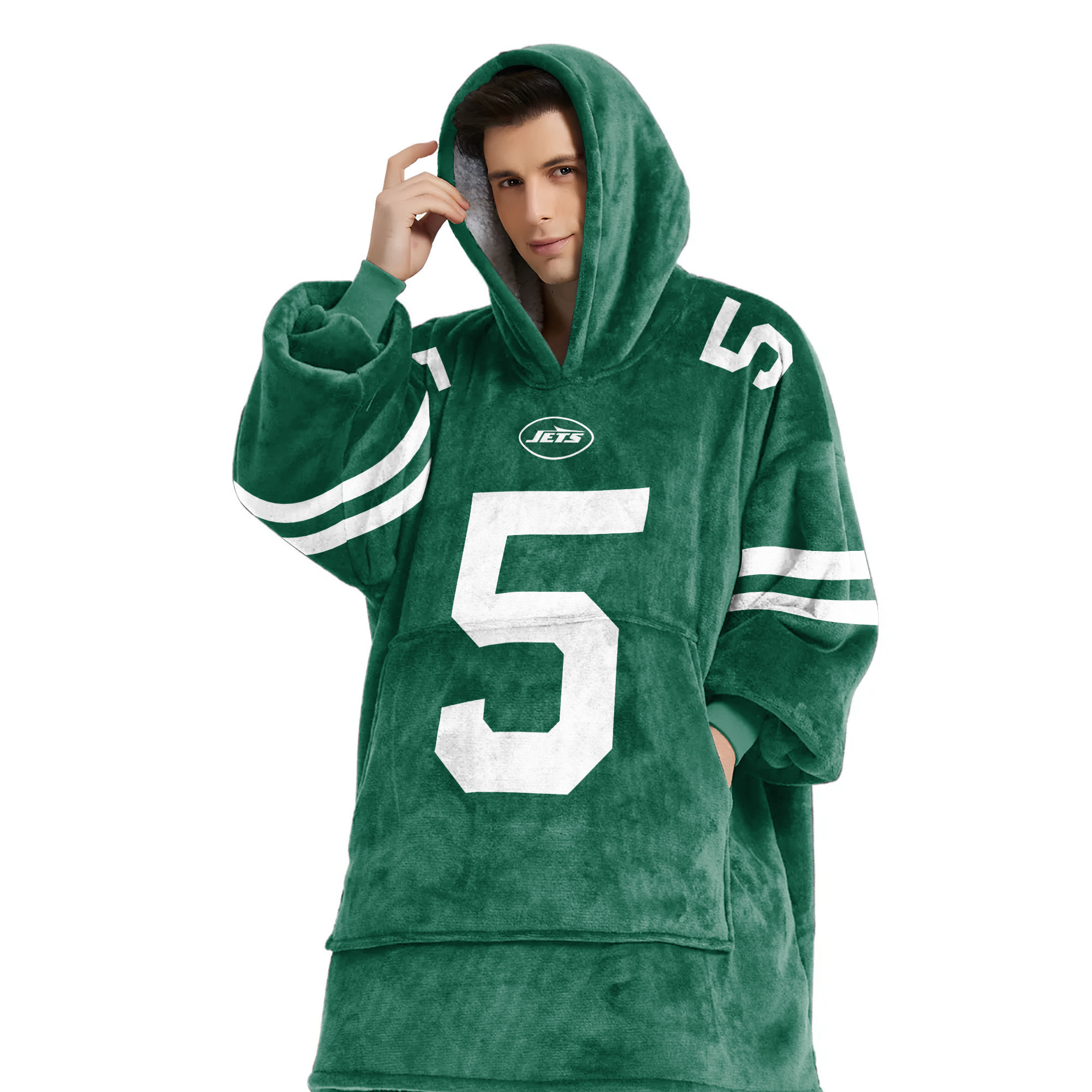Adult GW 5 New York Football Unisex Blanket Hoodie