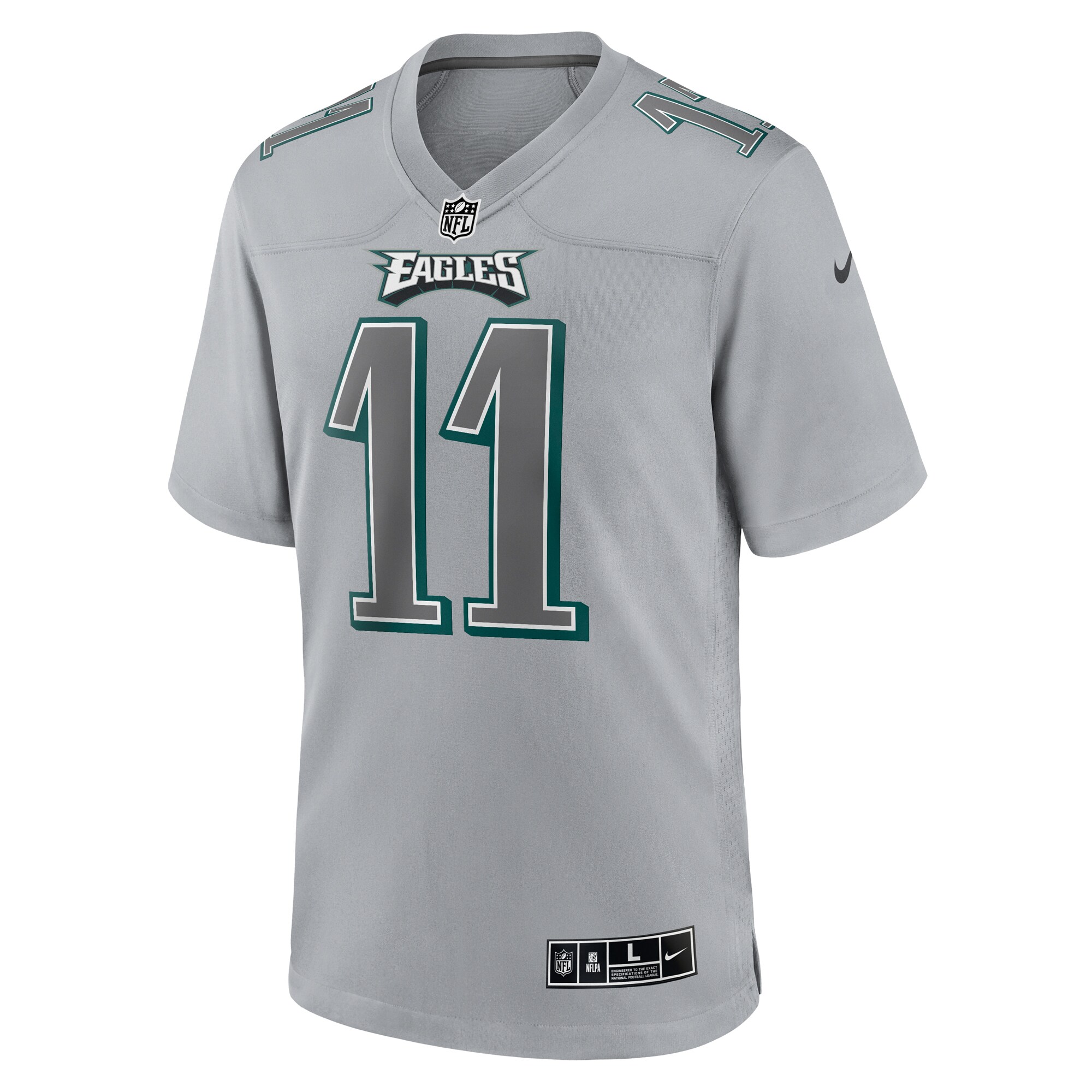 A.J. Brown Philadelphia Eagles  Atmosphere Fashion Game Jersey - Gray