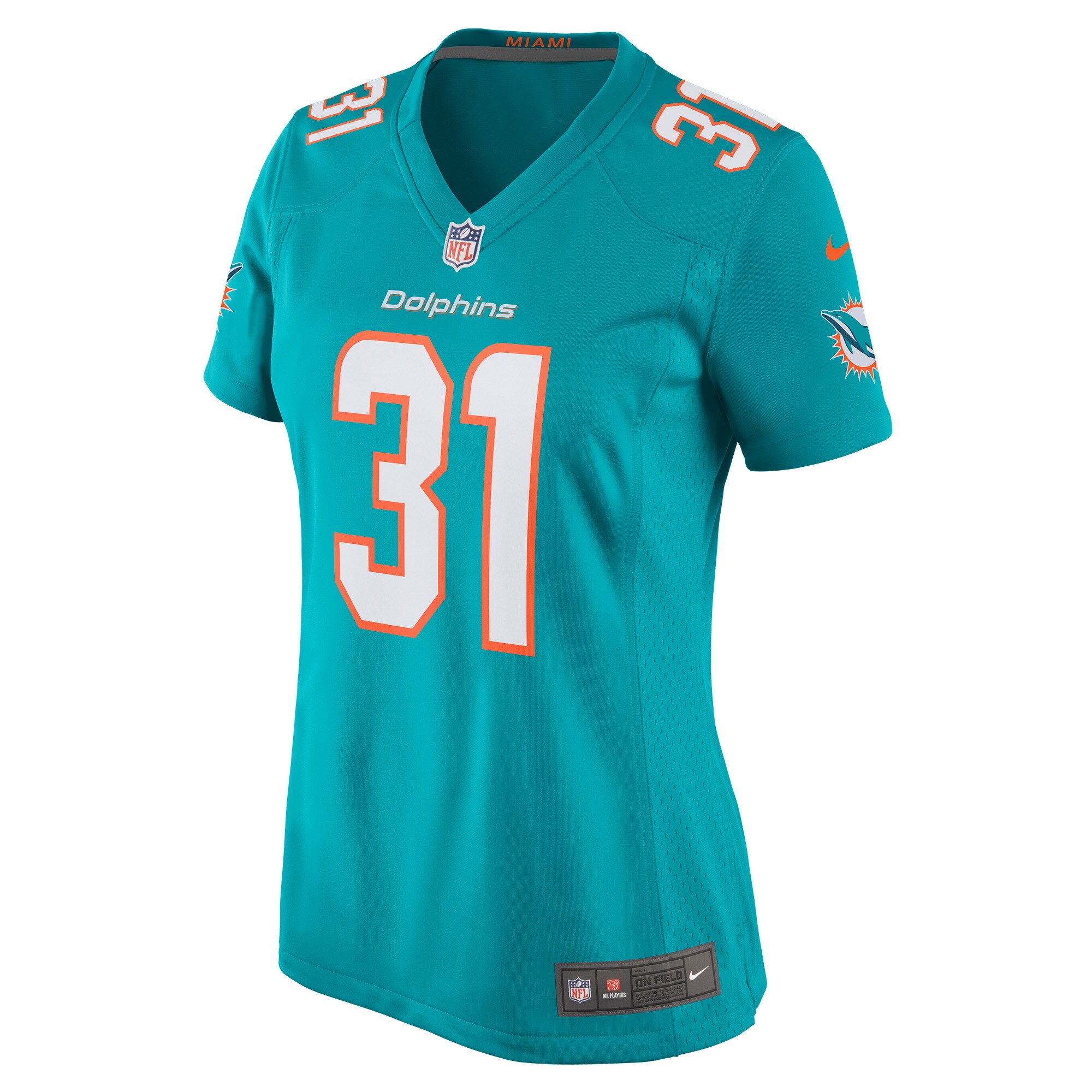 Raheem Mostert Miami Dolphins Women's Game Jersey - Aqua