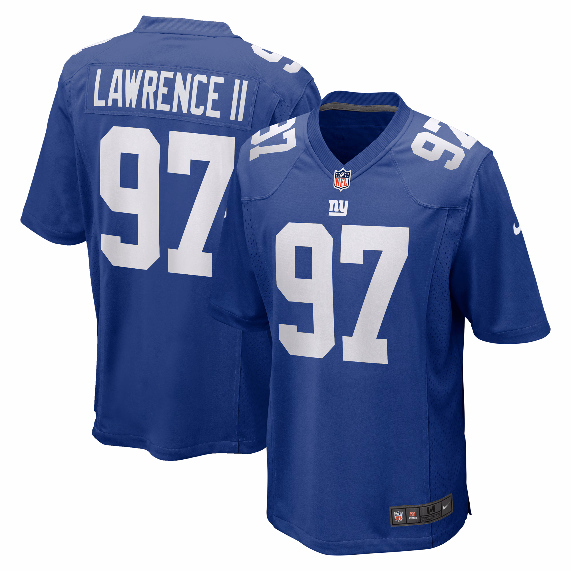 Dexter Lawrence II #97 New York Giants Team Game Player Jersey - Royal