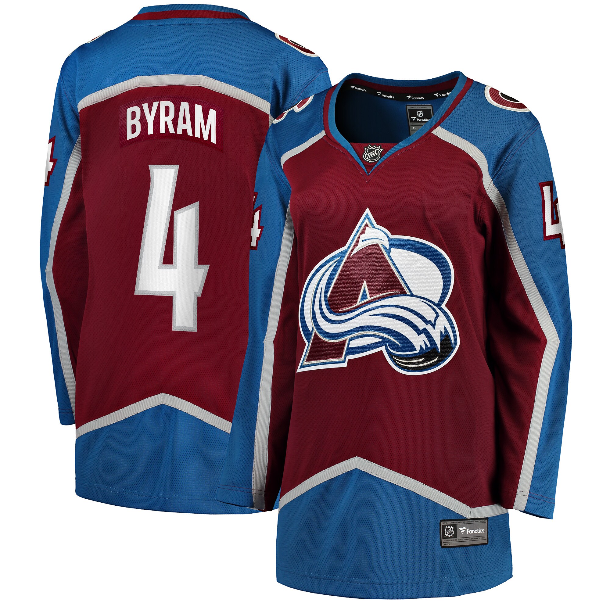 Bowen Byram Colorado Avalanche Women's Home Breakaway Player Jersey - Burgundy