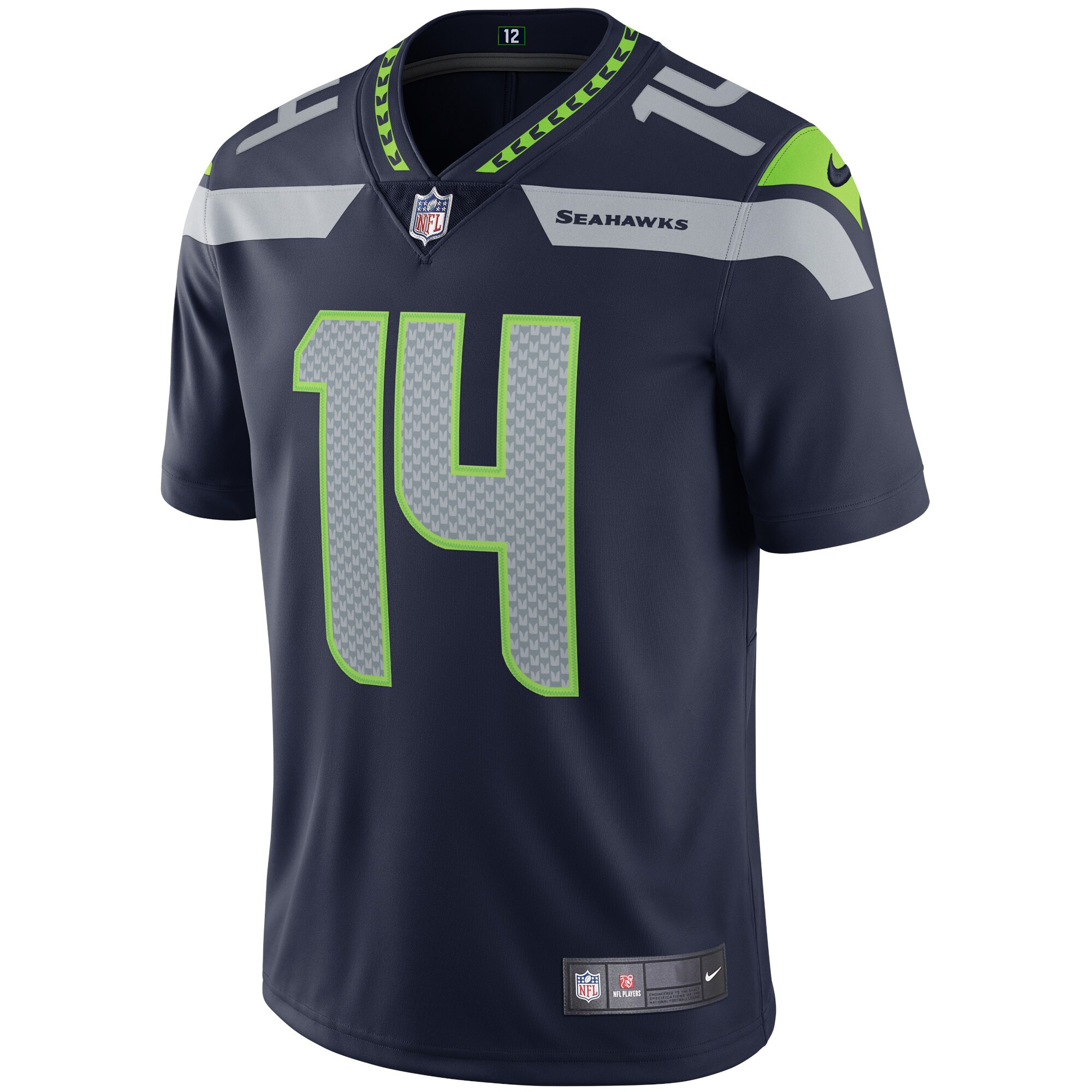 DK Metcalf Seattle Seahawks Vapor Limited Jersey - White