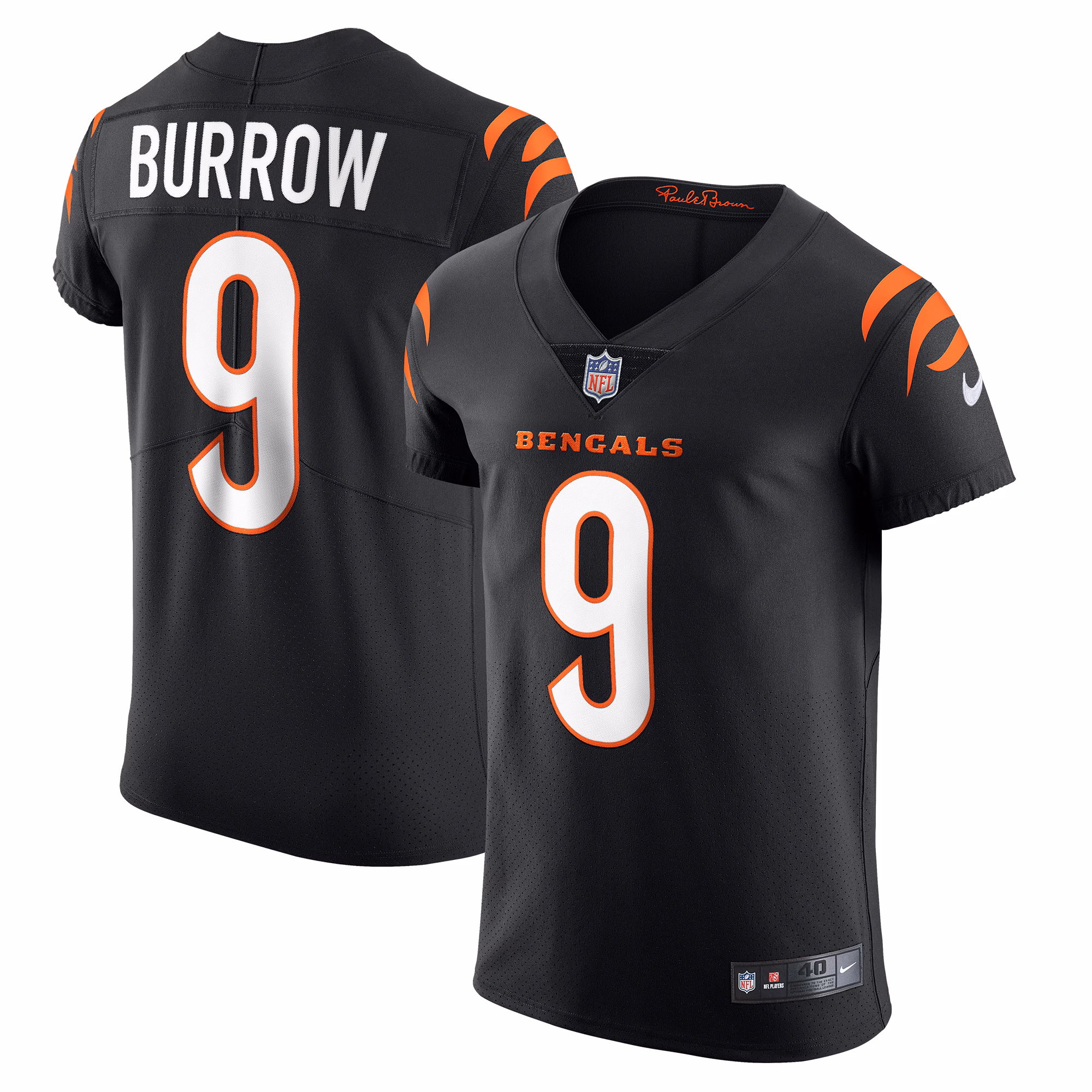 Joe Burrow Cincinnati Bengals Vapor Elite Jersey - Black