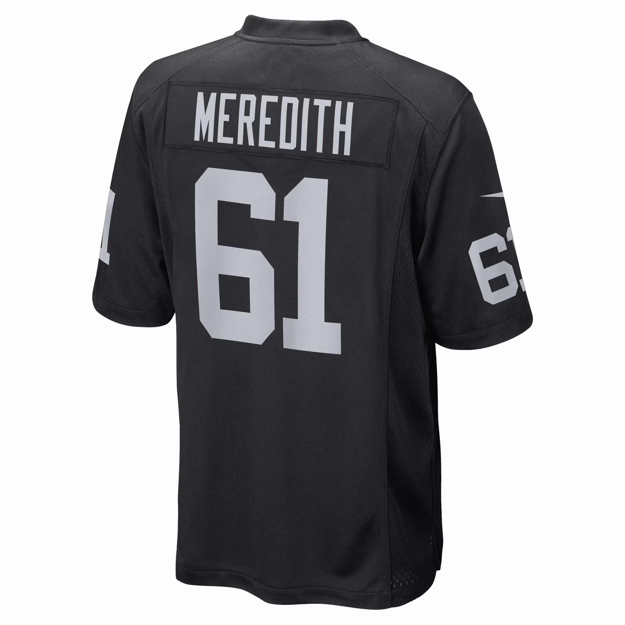 Meredith Las Vegas Raiders Game Player Jersey - Black