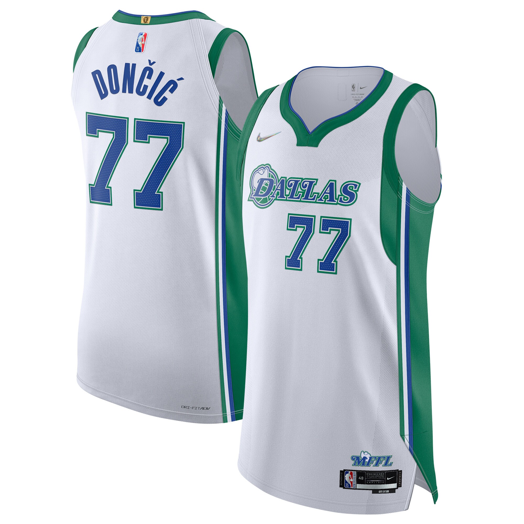 Luka Doncic Dallas Mavericks 2021/22 Authentic Player Jersey - City Edition - White