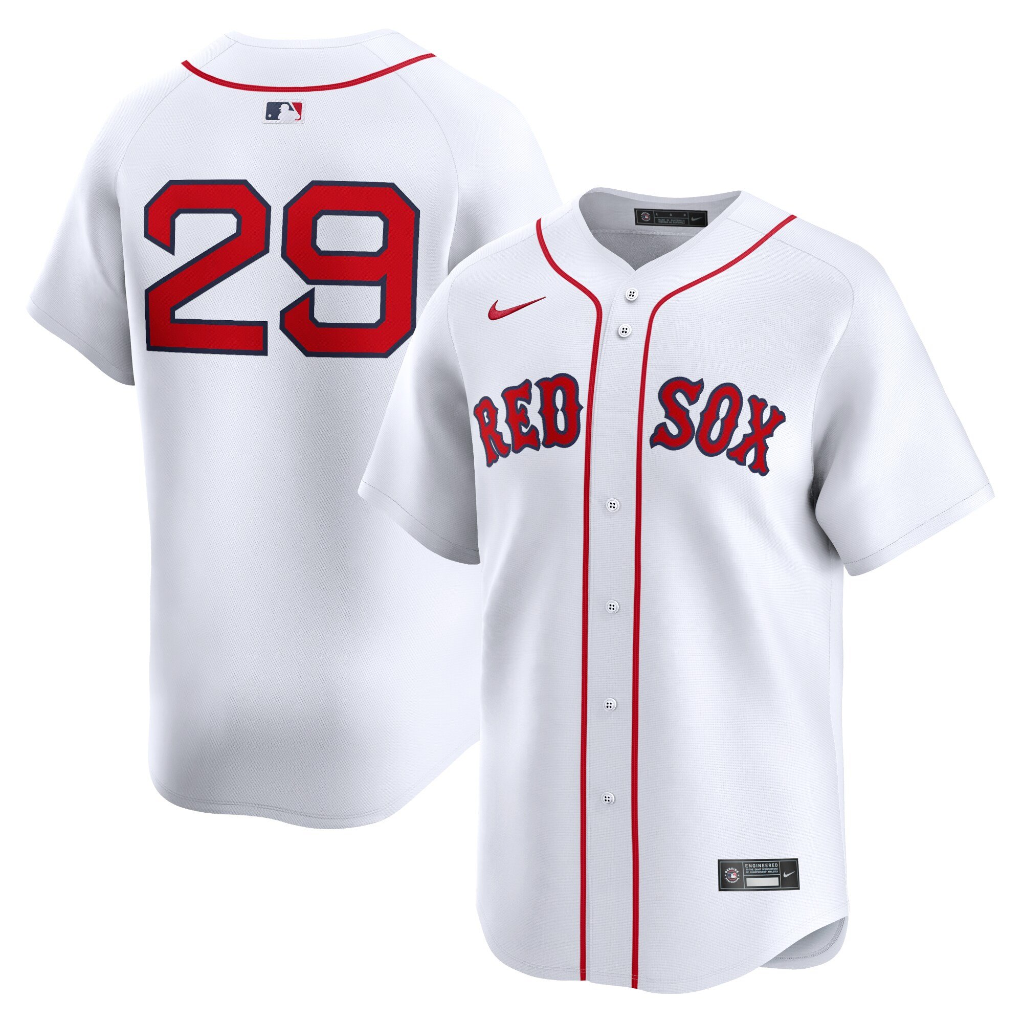 Men's Boston Red Sox #29 Bobby Dalbec  White Home Limited Player Jersey