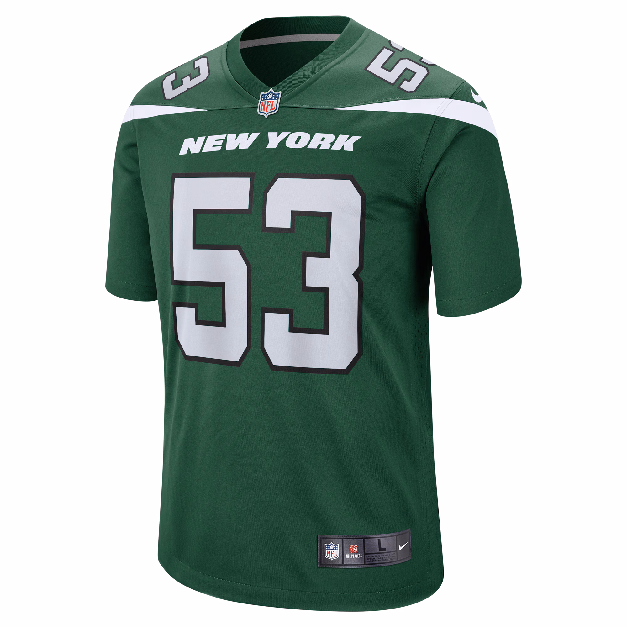 Zaire Barnes New York Jets  Game Jersey - Gotham Green