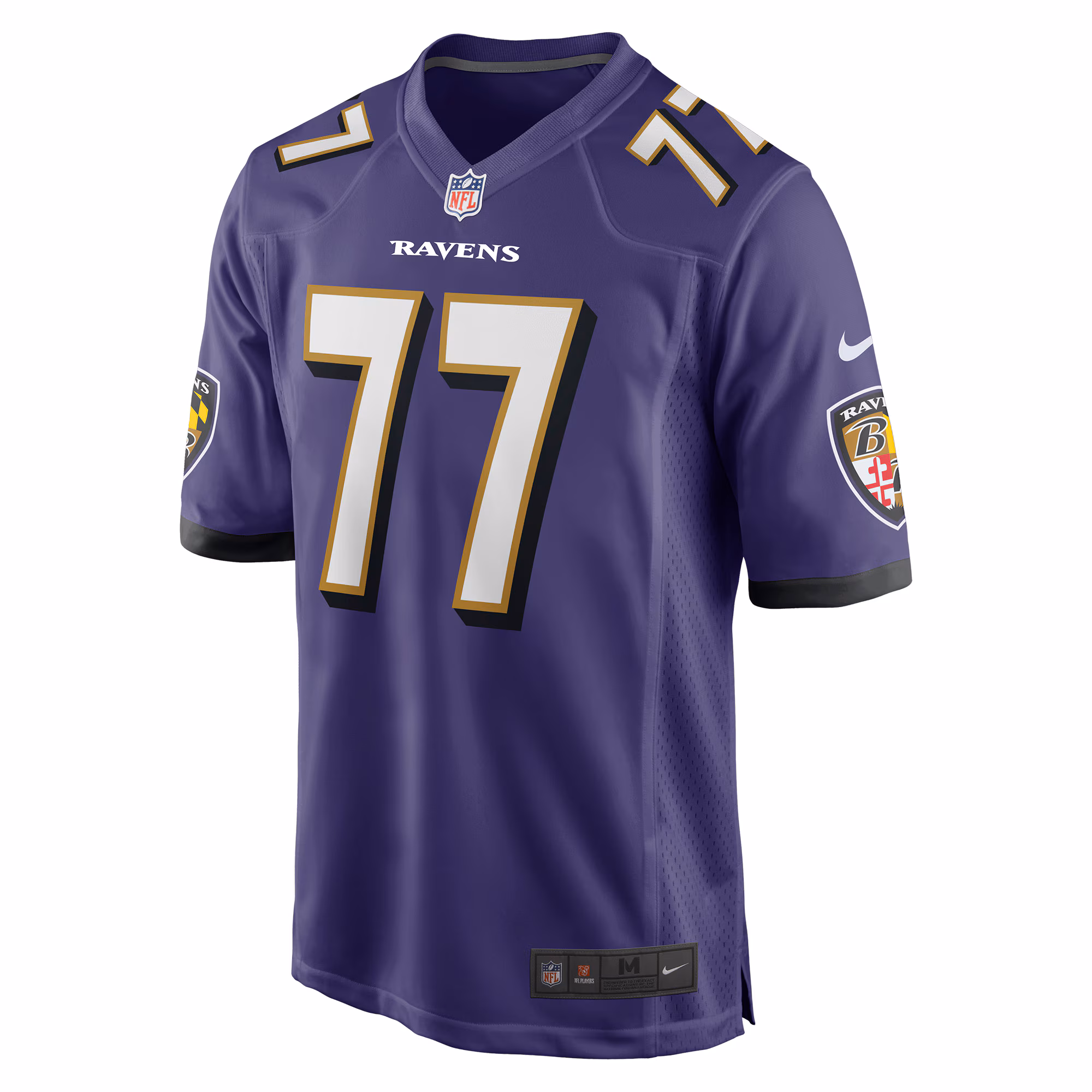 Daniel Faalele Baltimore Ravens Player Game Jersey - Purple
