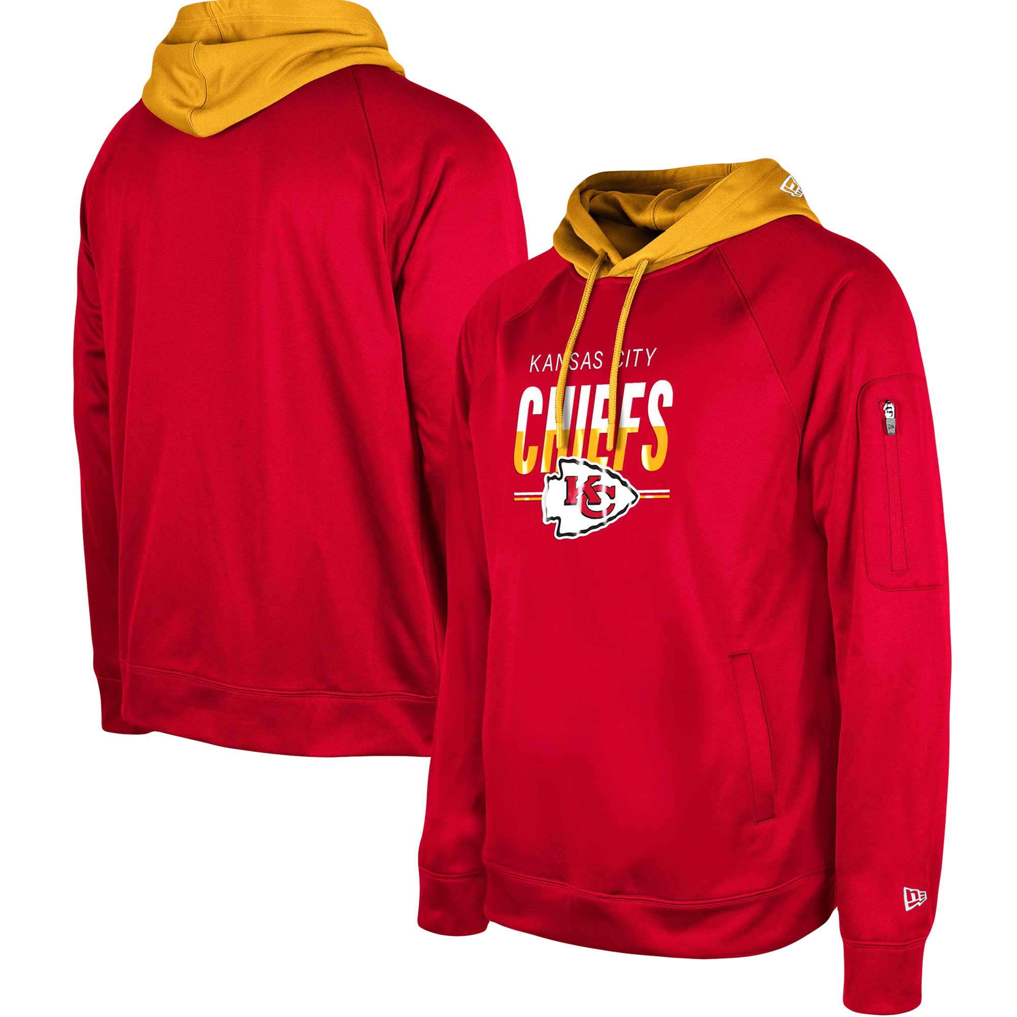 Kansas City Chiefs  2023  Training Camp Raglan Pullover Hoodie - Red