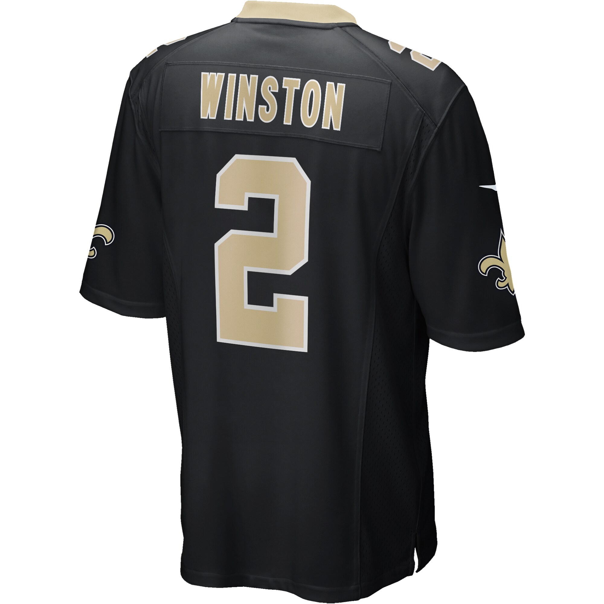 Jameis Winston New Orleans Saints  Game Jersey - Black