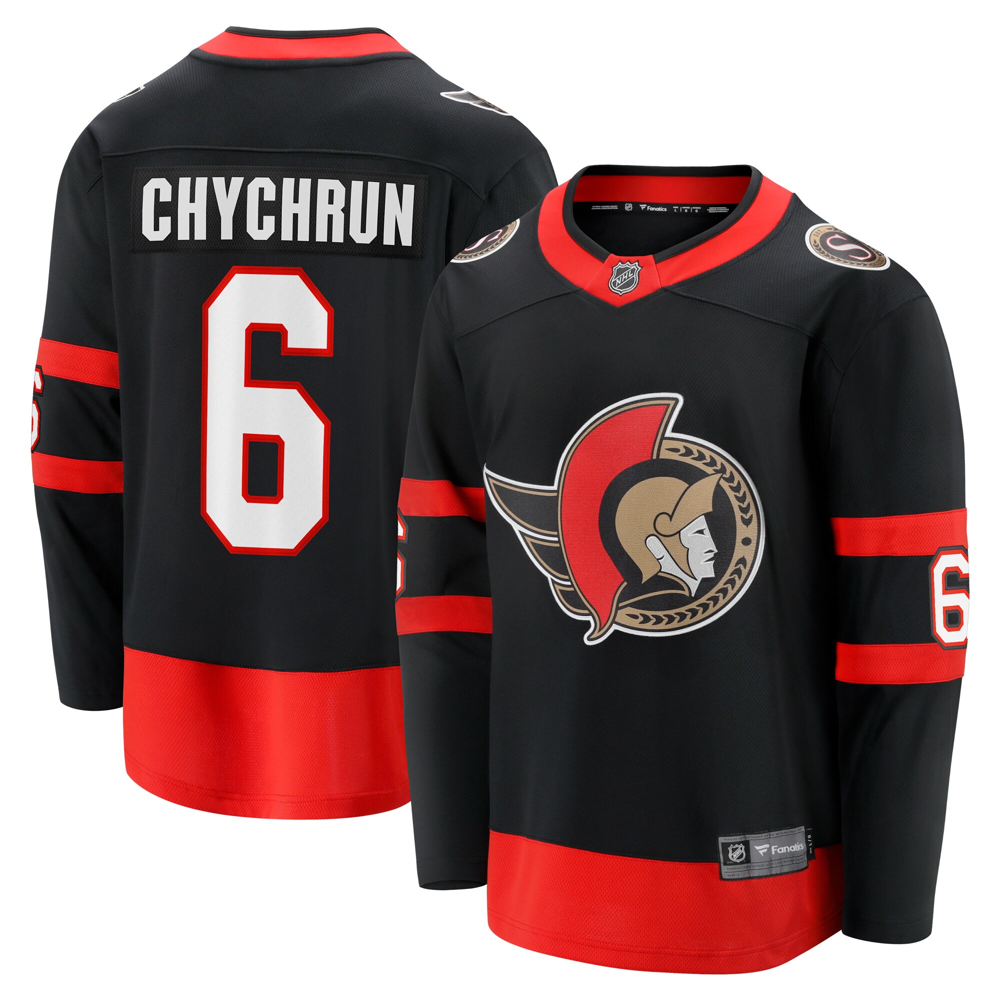 Jakob Chychrun Ottawa Senators Home Breakaway Jersey - Black