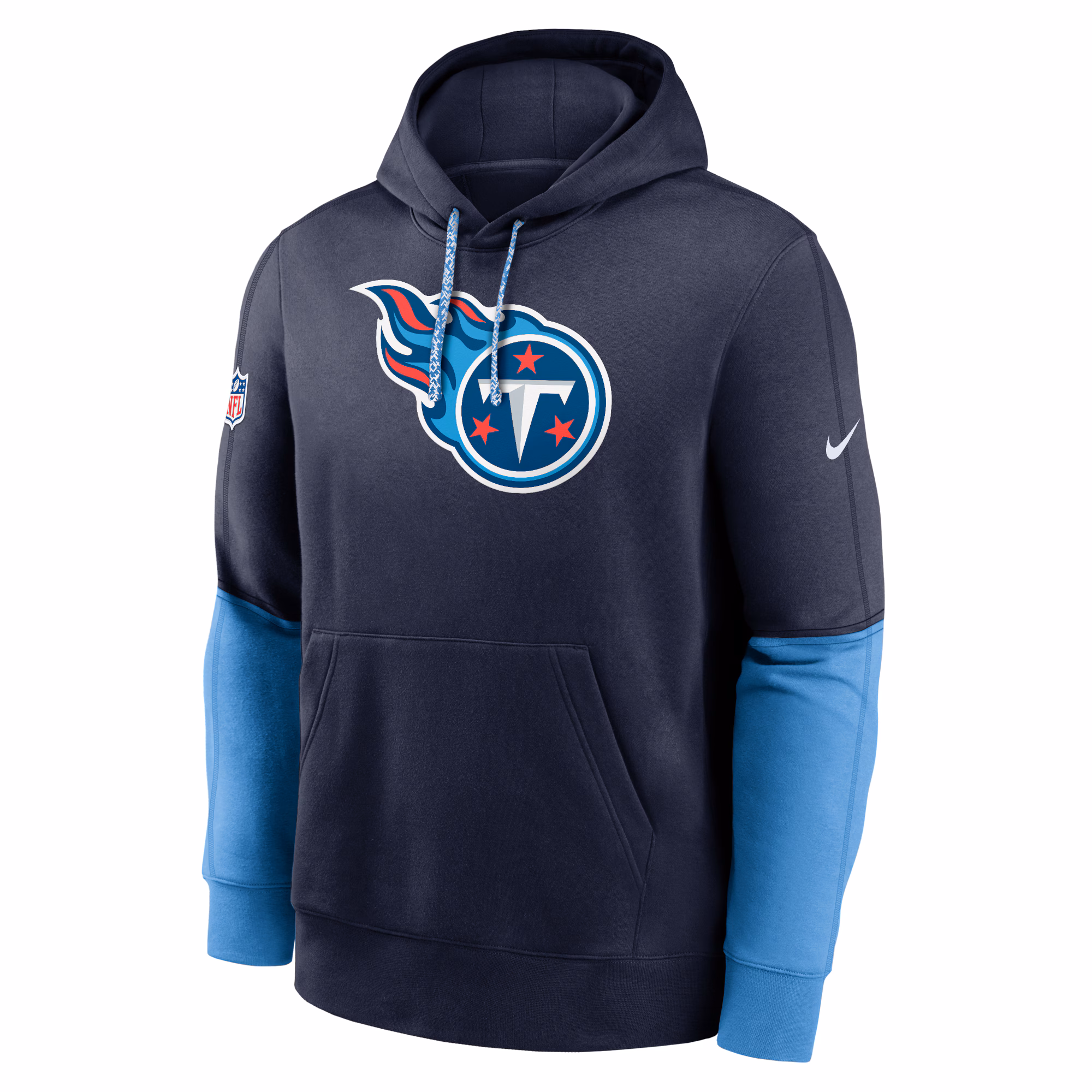 Tennessee Titans 2024 Sideline Club Pullover Hoodie - Navy