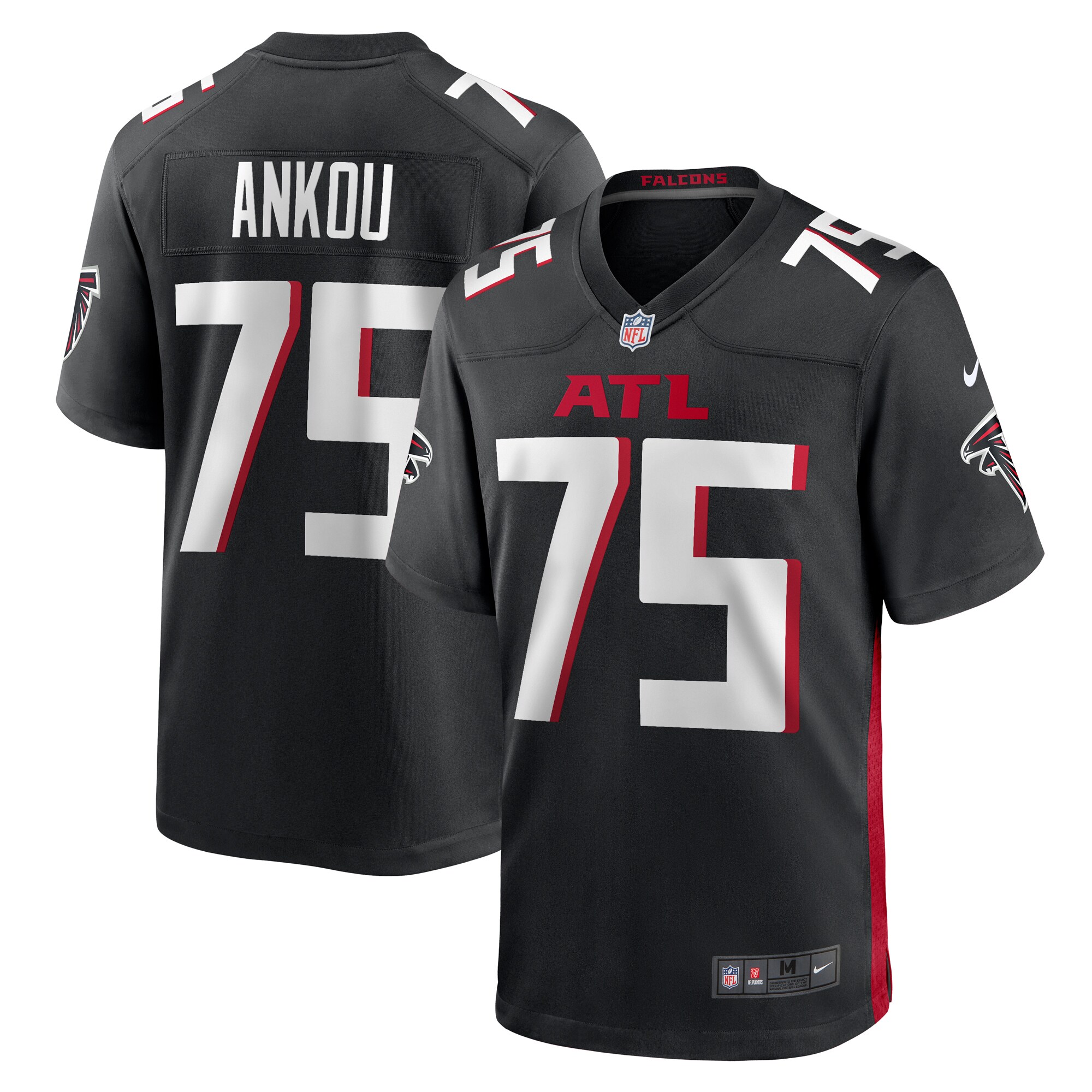 Eli Ankou Atlanta Falcons  Game Jersey -  Black