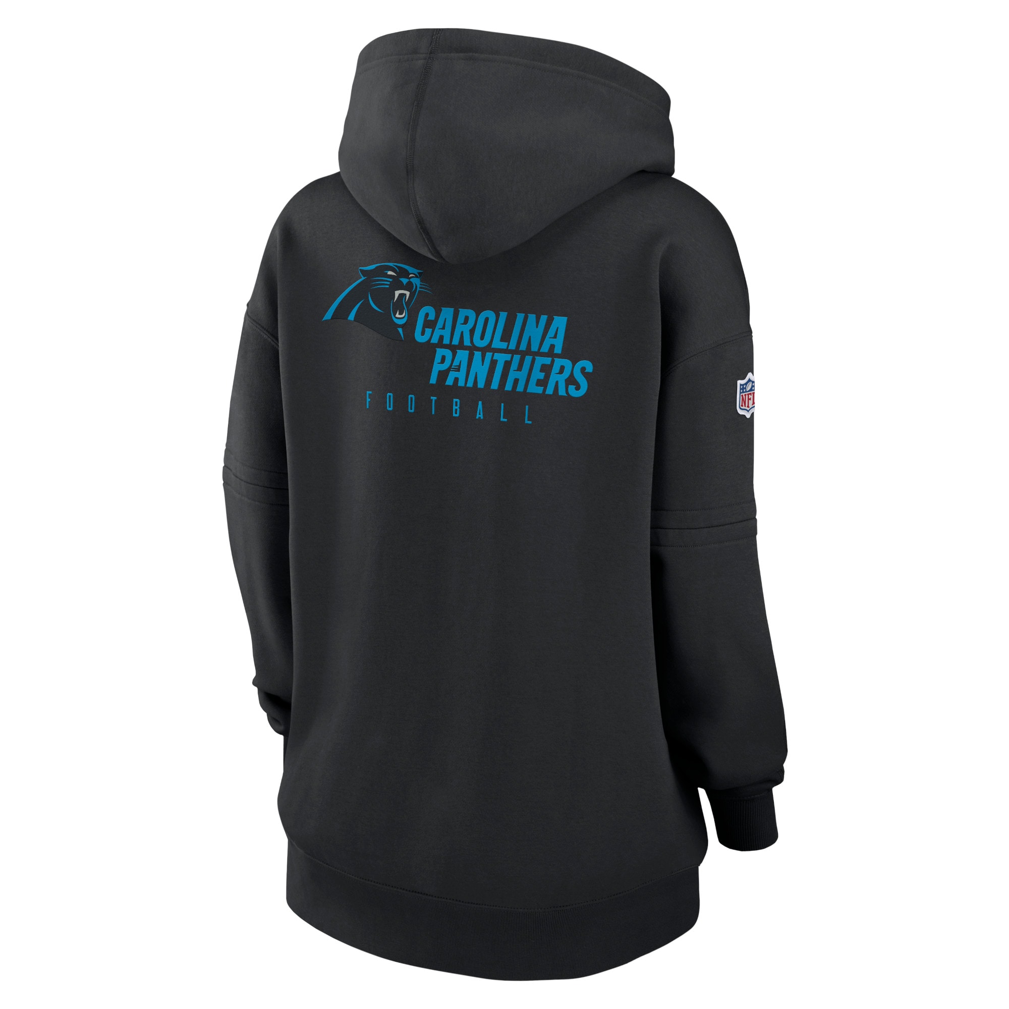 Carolina Panthers  Women's 2023 Sideline Club Fleece Pullover Hoodie - Black