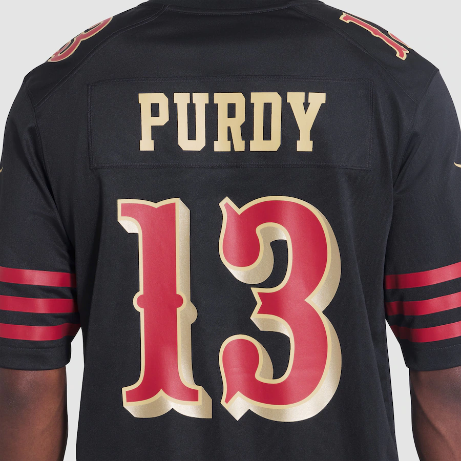 Brock Purdy #13 San Francisco 49ers 2025 Rivalries Collection Game Jersey - Black