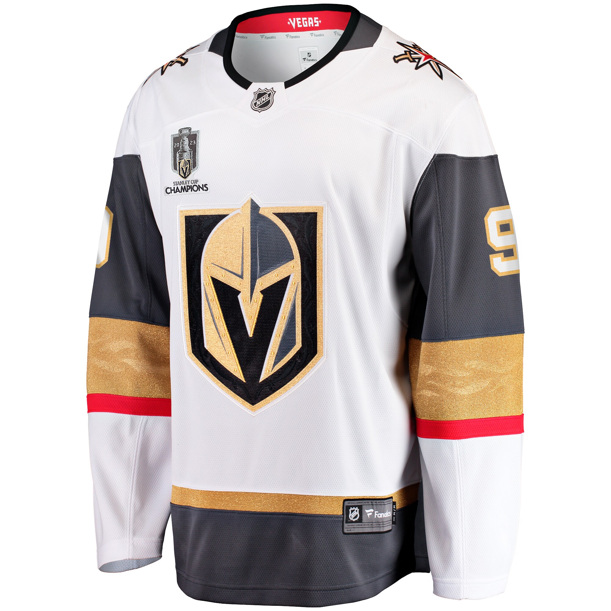 Jack Eichel Vegas Golden Knights 2023 Stanley Cup Champions Away Breakaway Player Jersey - White
