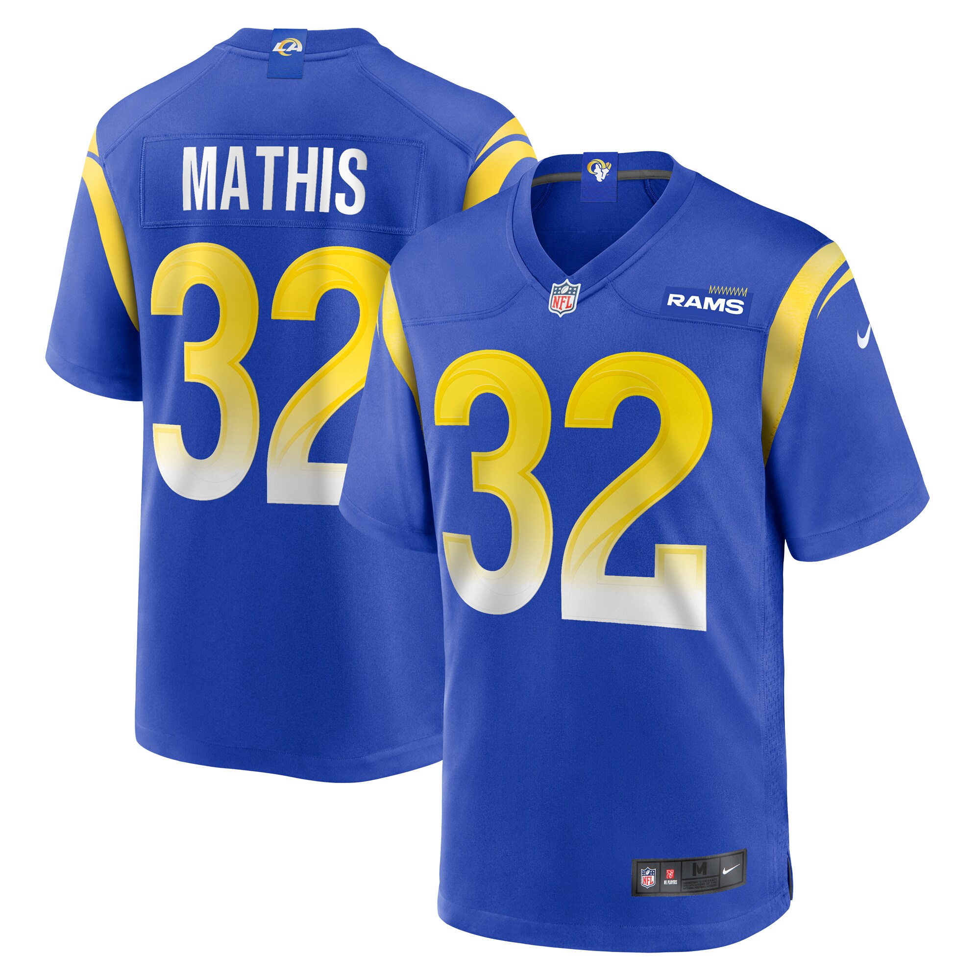 Ochaun Mathis Los Angeles Rams Home Game Jersey - Royal