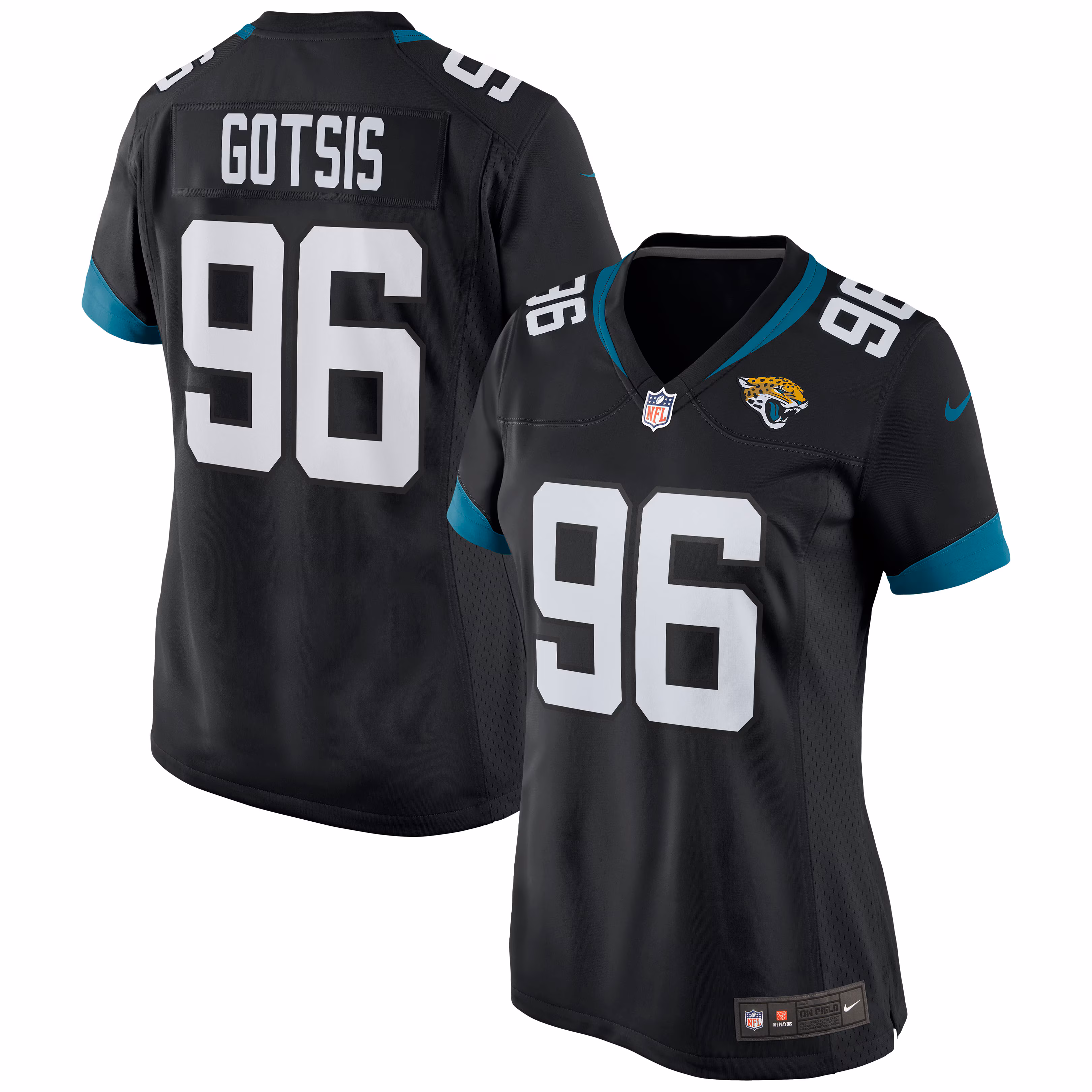 Adam Gotsis Jacksonville Jaguars Women's Game Jersey - Teal