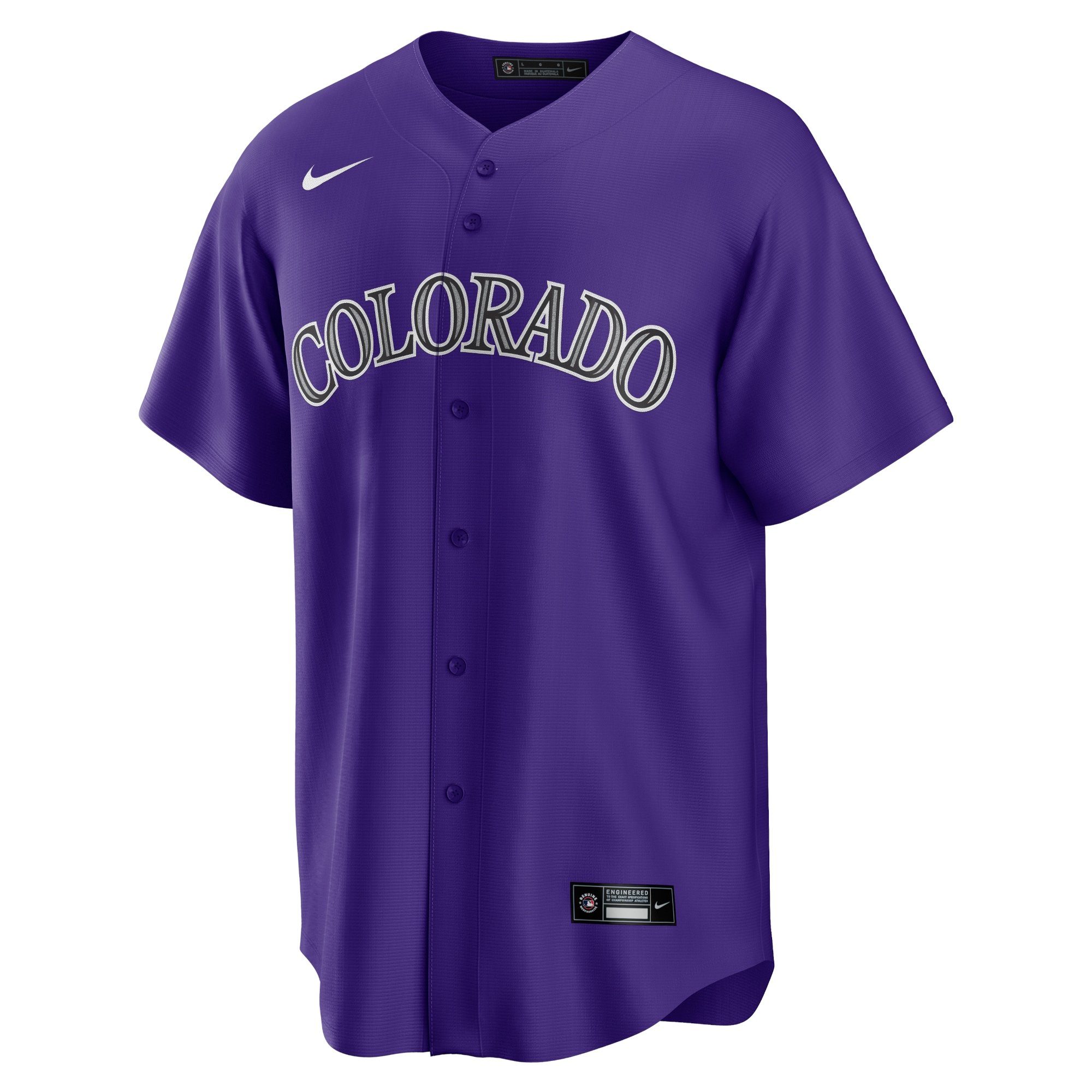 Men's Colorado Rockies Charlie Blackmon  Purple Alternate Replica Player Name Jersey