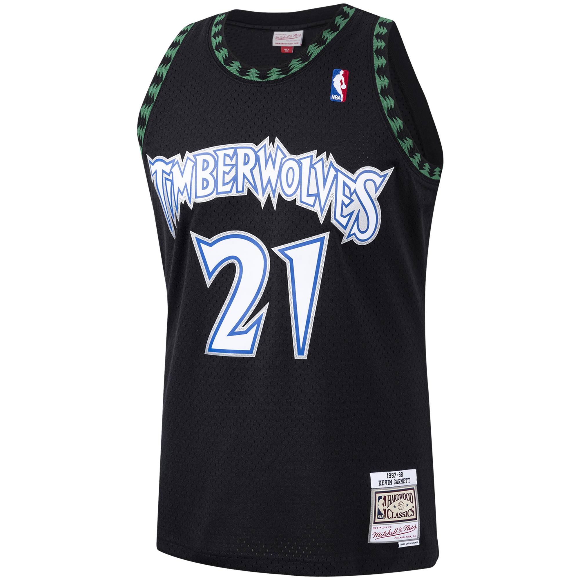 Kevin Garnett Minnesota Timberwolves Mitchell & Ness 1997/98 Hardwood Classics Swingman Player Jersey - Black