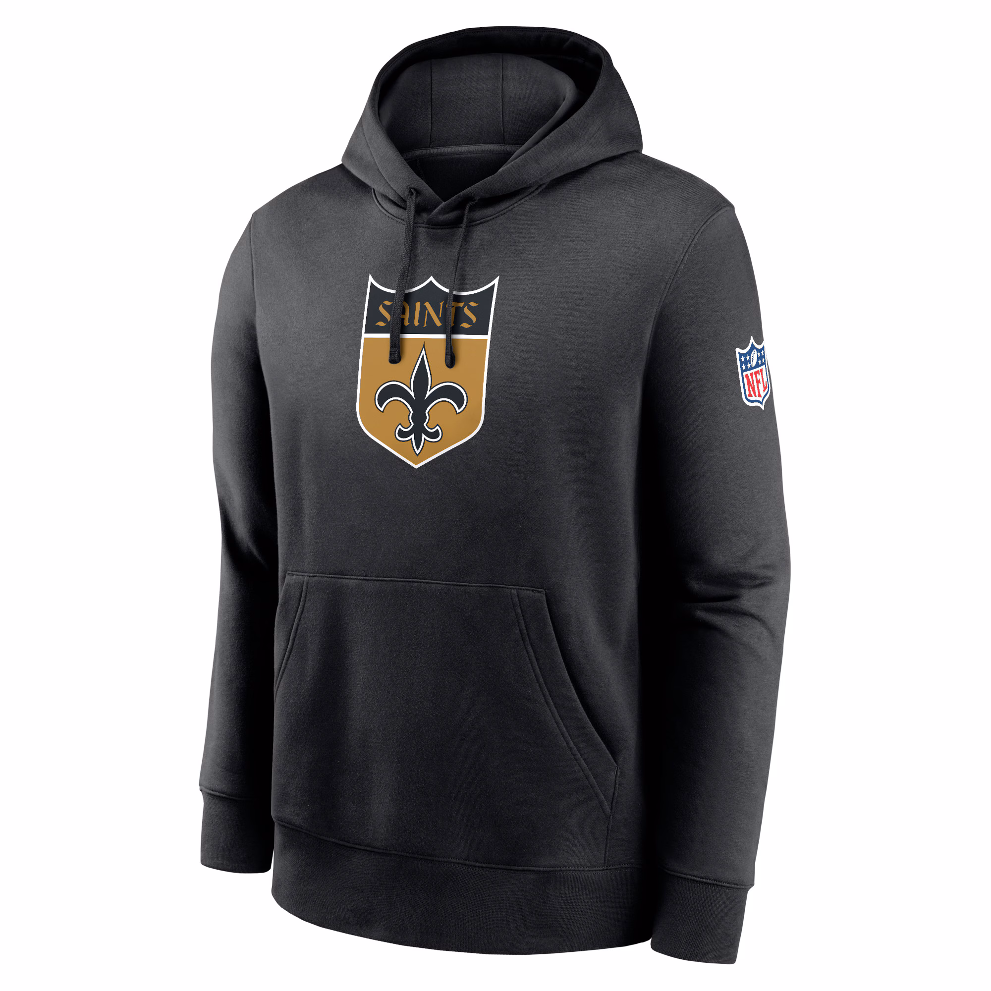 New Orleans Saints 2023 Sideline Club Alternate Tri-Blend Pullover Hoodie - Black