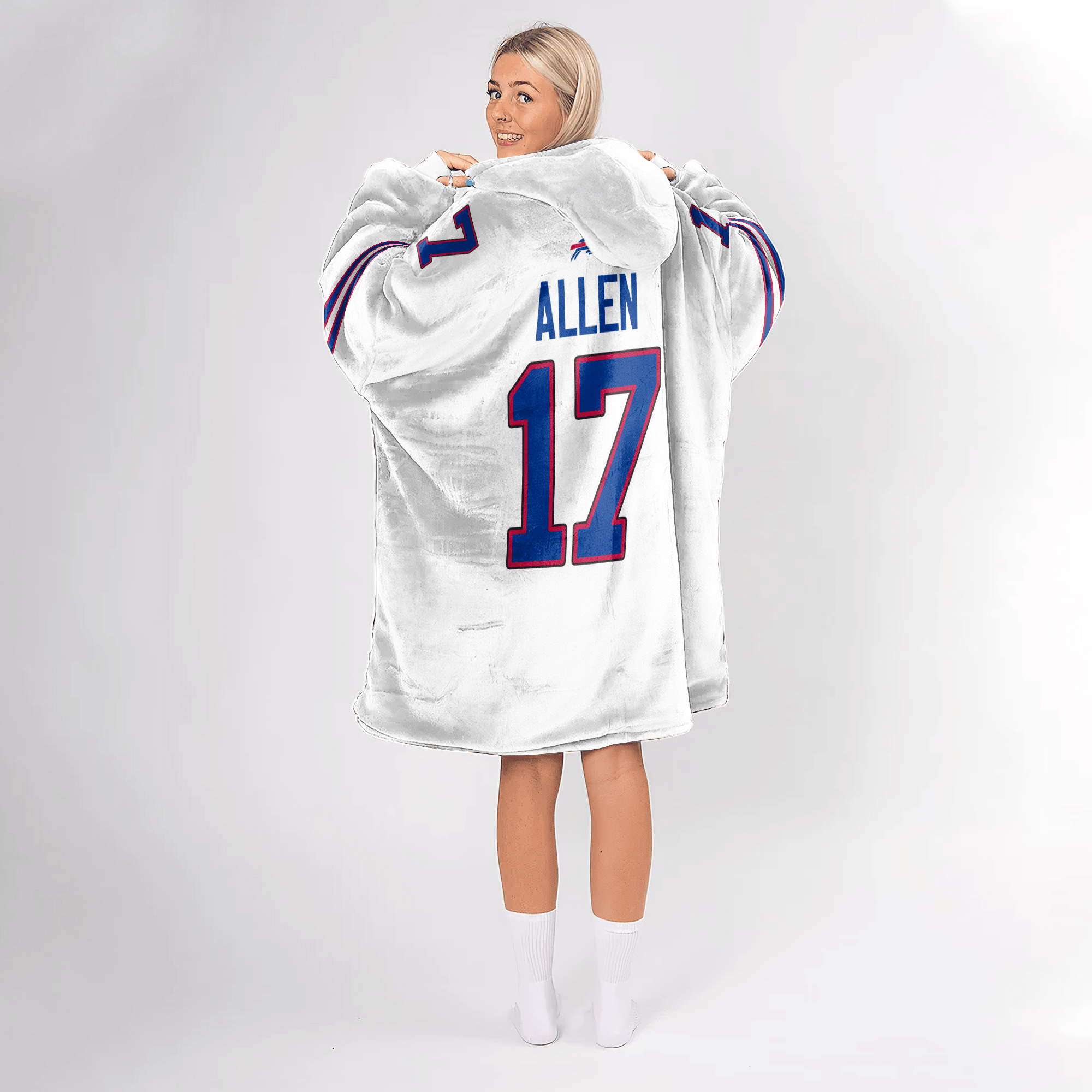 716 Buffalo Football Unisex Blanket Hoodie