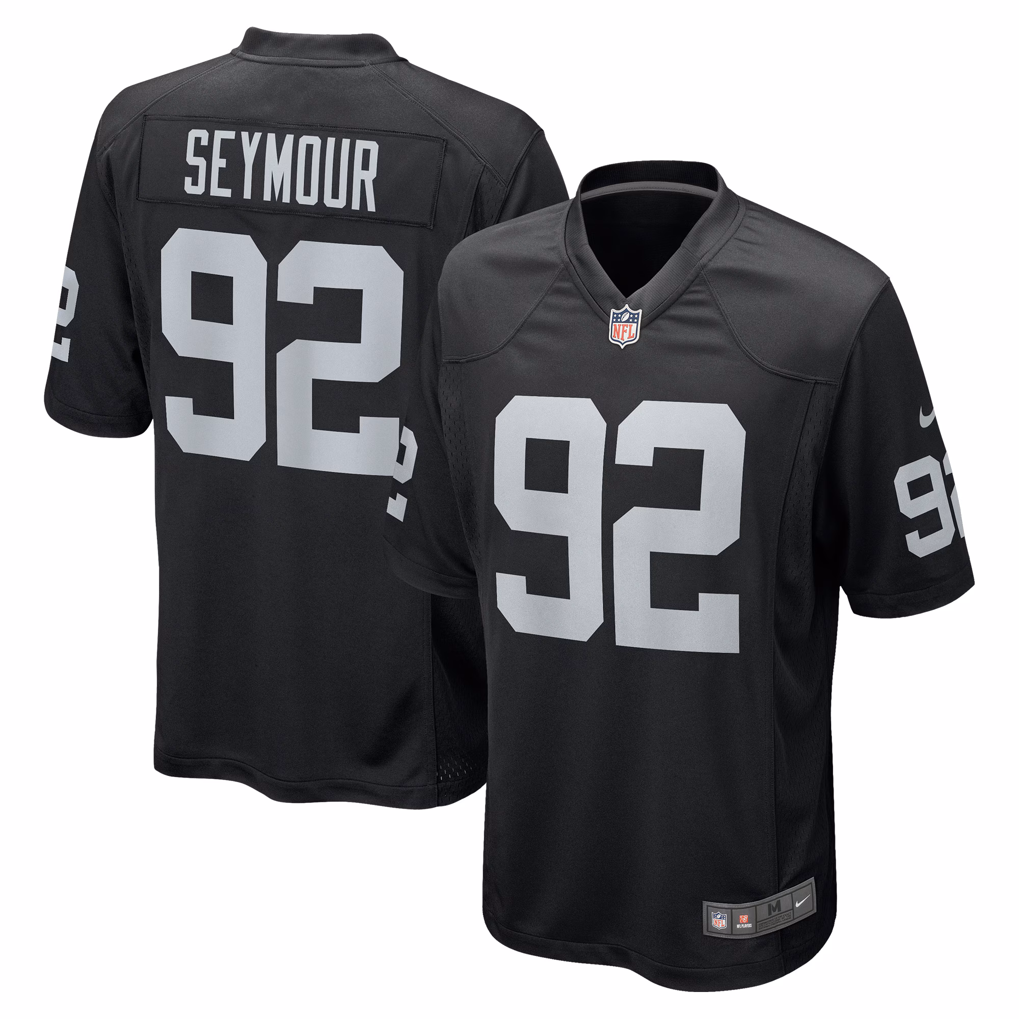 Richard Seymour Las Vegas Raiders Retired Player Game Jersey - Black