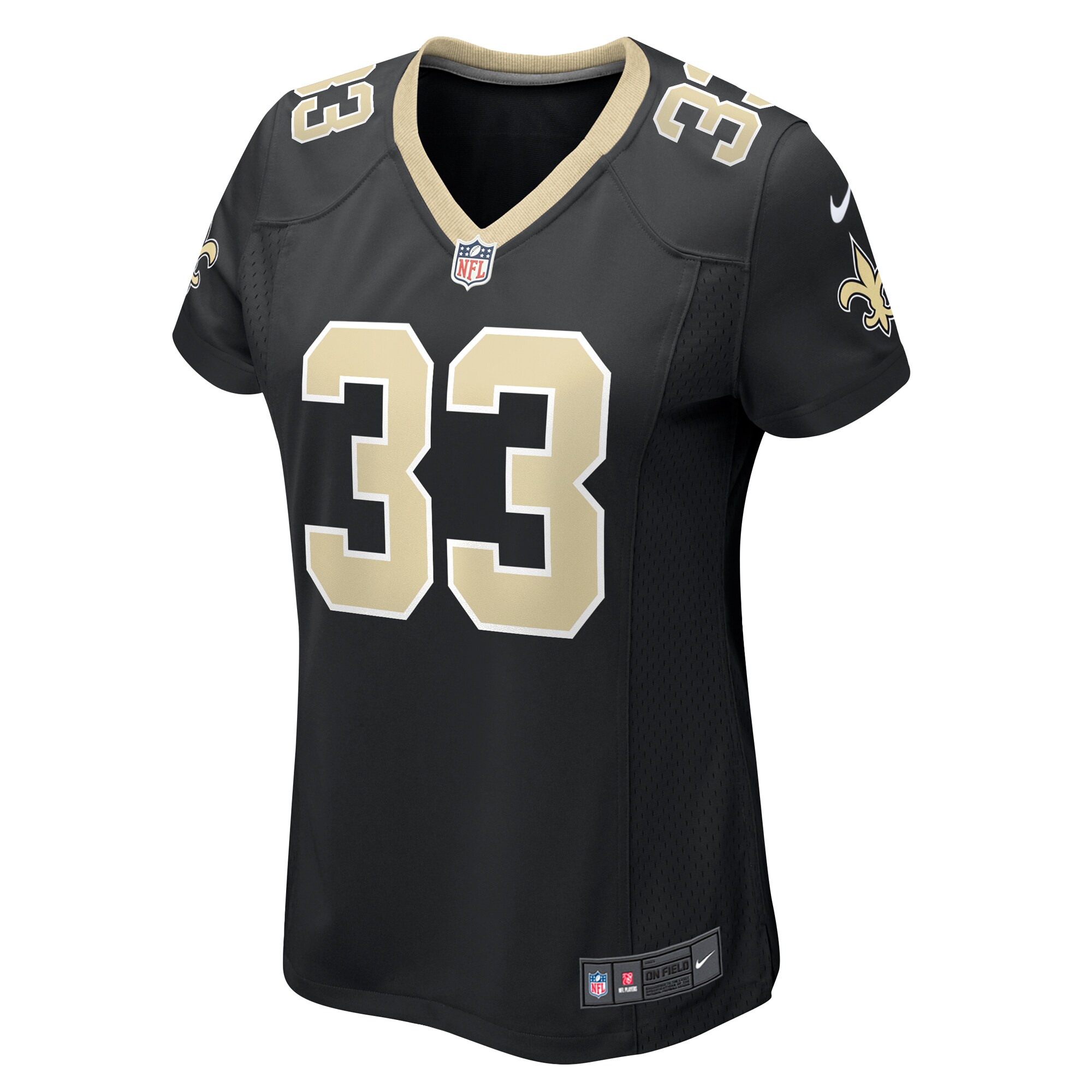 Kirk Merritt New Orleans Saints Women's Team Game Jersey -  Black