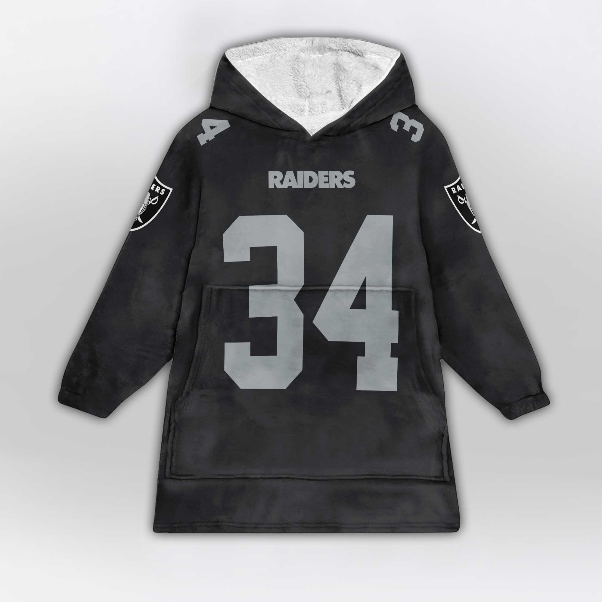 Kid B.J 34 Las Vegas Football Unisex Blanket Hoodie