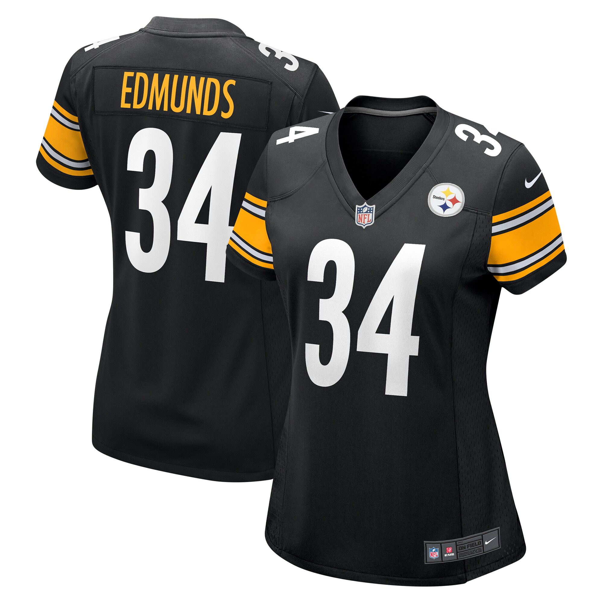 Terrell Edmunds Pittsburgh Steelers  Women's Game Jersey - Black