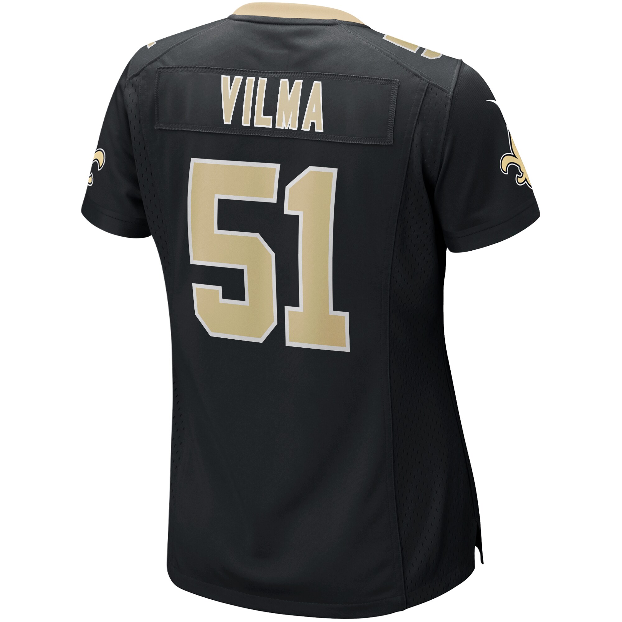 Jonathan Vilma New Orleans Saints Women's Game Retired Player Jersey - Black