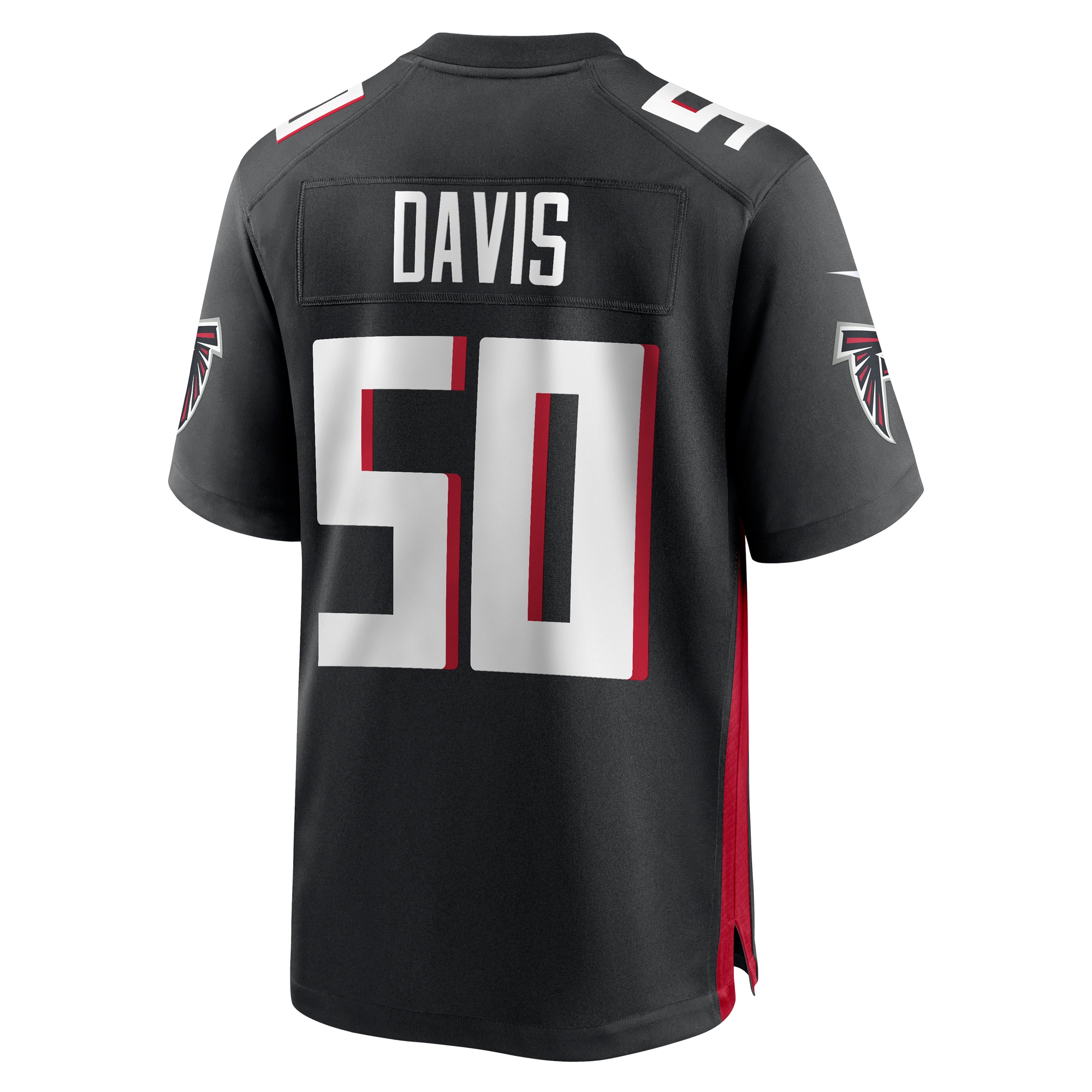 Tae Davis Atlanta Falcons Team Game Jersey -  Black