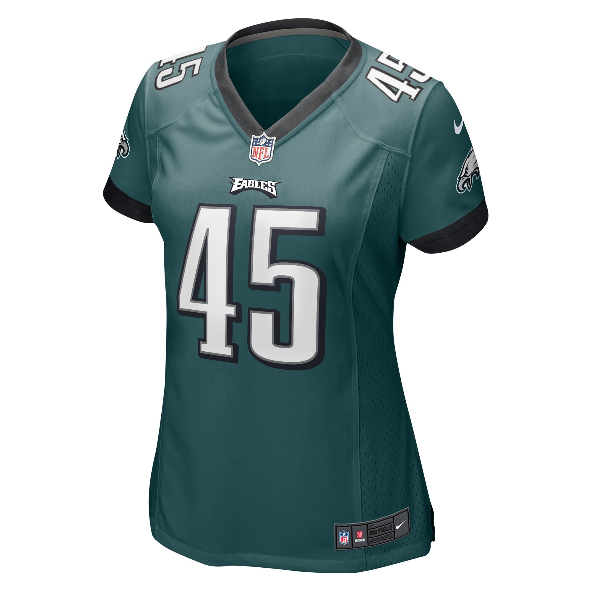 Rick Lovato Philadelphia Eagles  Women's Game Jersey - Midnight Green