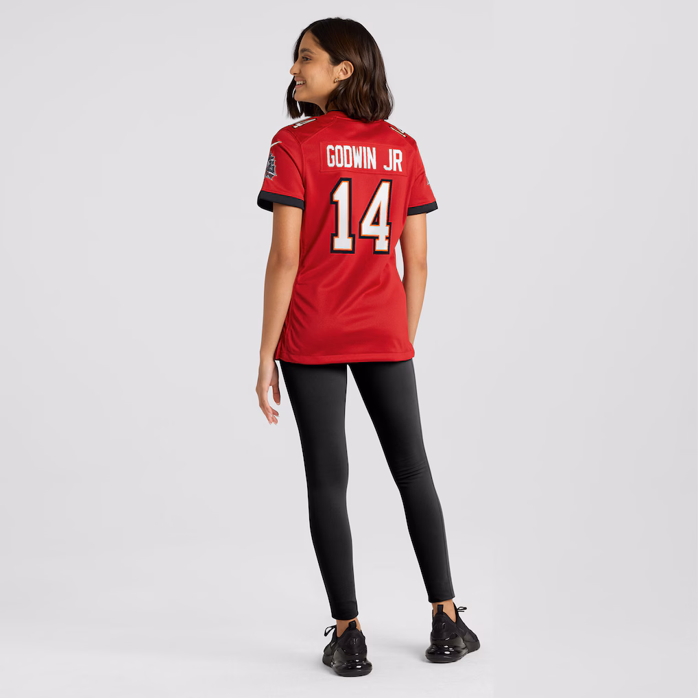Chris Godwin Jr. #14 Tampa Bay Buccaneers Women's 50th Season Team Game Jersey - Red