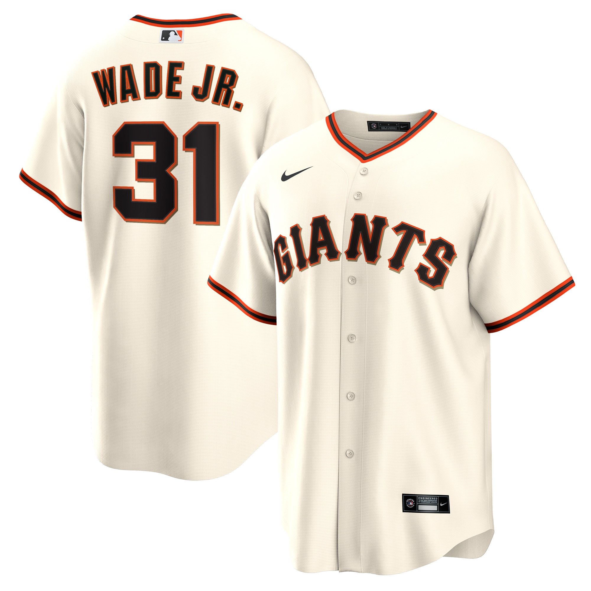 Men's San Francisco Giants LaMonte Wade Jr.  Cream Home Replica Player Jersey