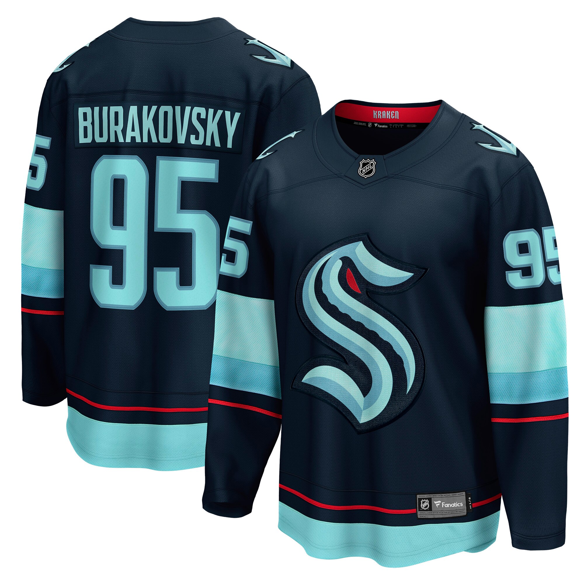 Andre Burakovsky Seattle Kraken Home Breakaway Player Jersey - Navy