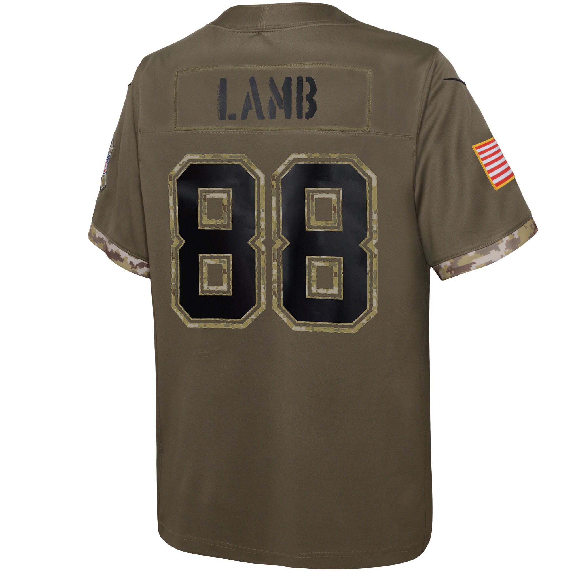 CeeDee Lamb Dallas Cowboys  Youth 2022 Salute To Service Player Limited Jersey - Olive