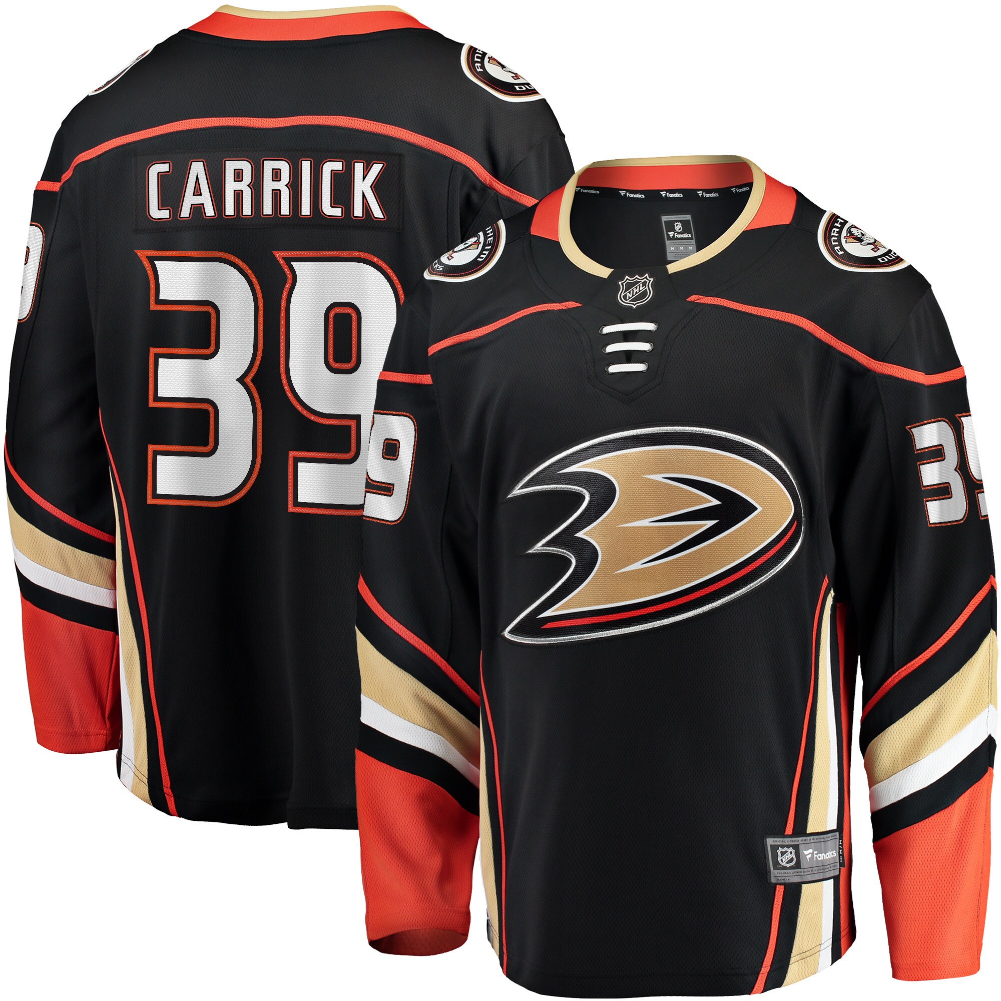 Sam Carrick Anaheim Ducks Home Breakaway Player Jersey - Black
