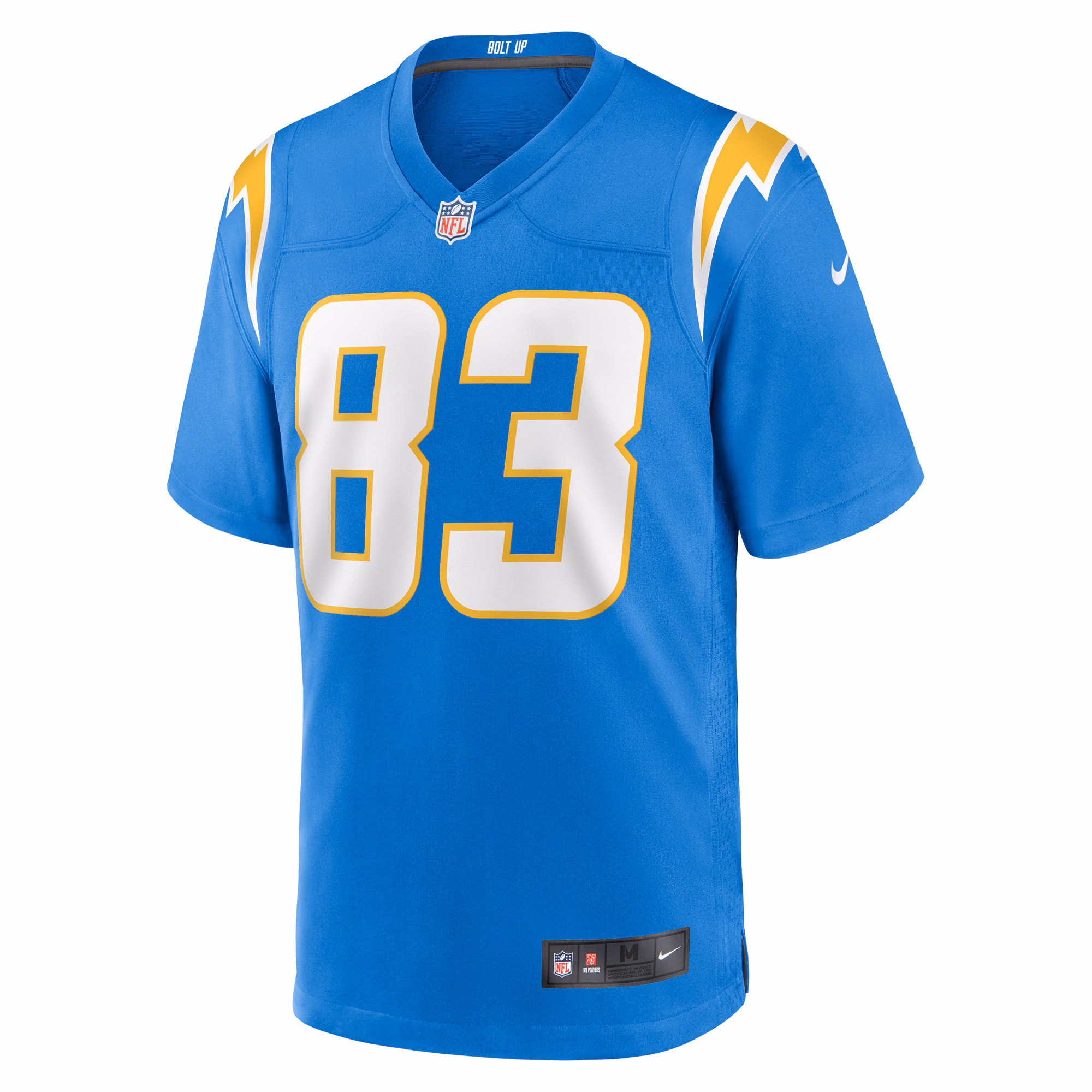Nick Vannett Los Angeles Chargers Team Game Jersey -  Powder Blue