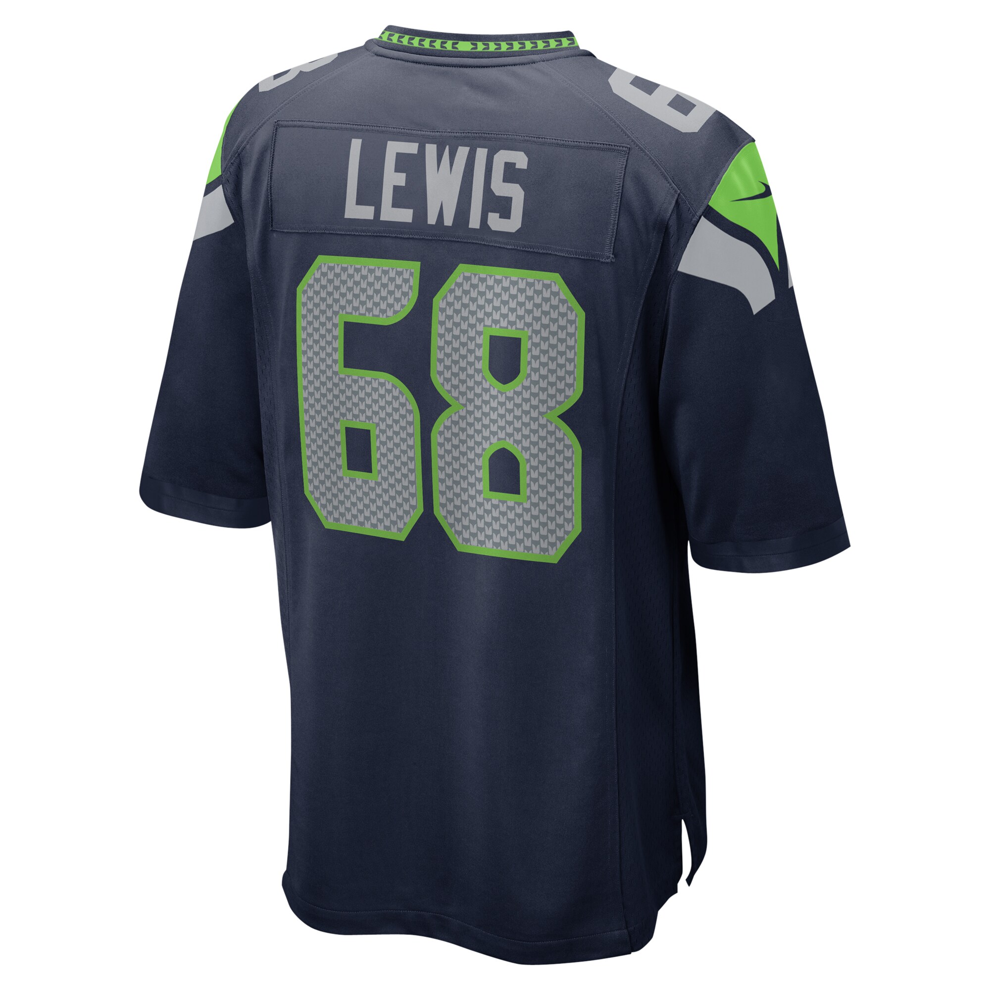 Damien Lewis Seattle Seahawks  Game Jersey - College Navy