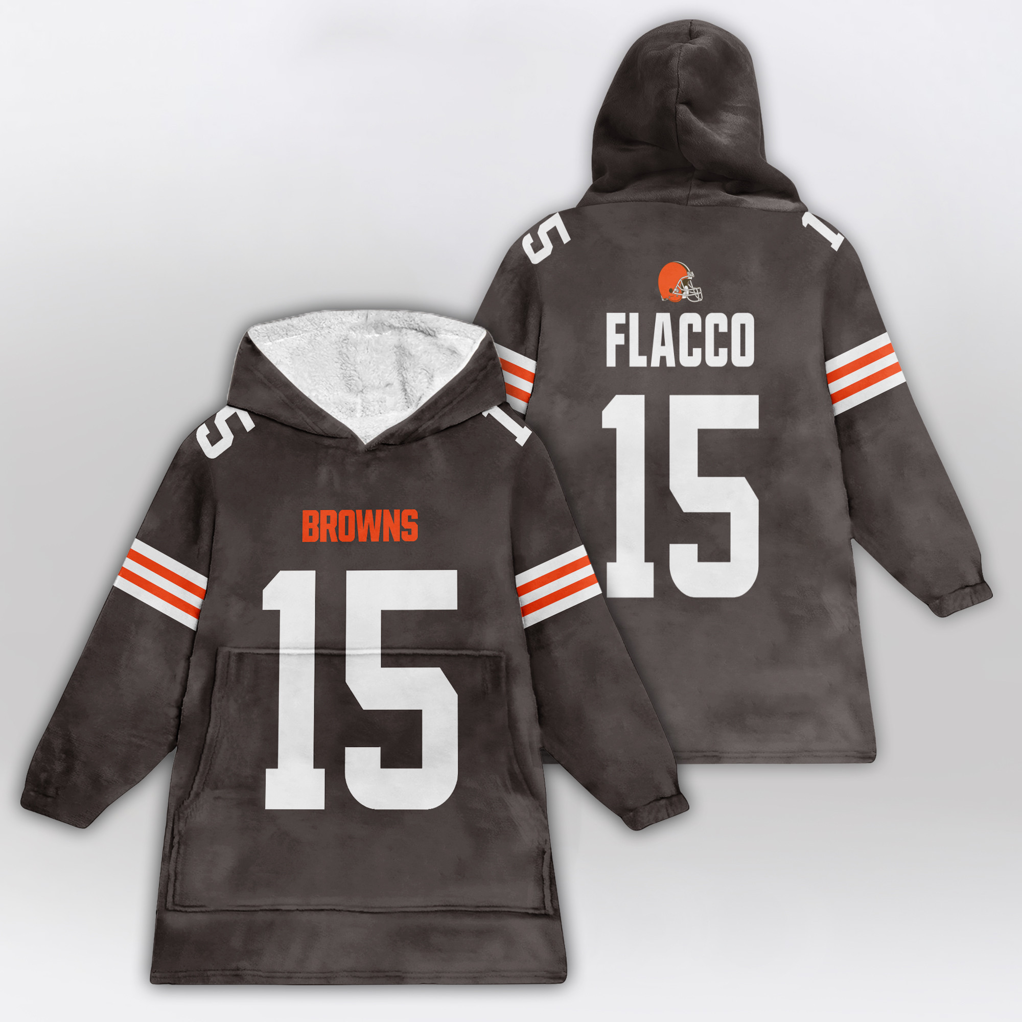 Kid J.F 15 Cleveland Football Unisex Blanket Hoodie