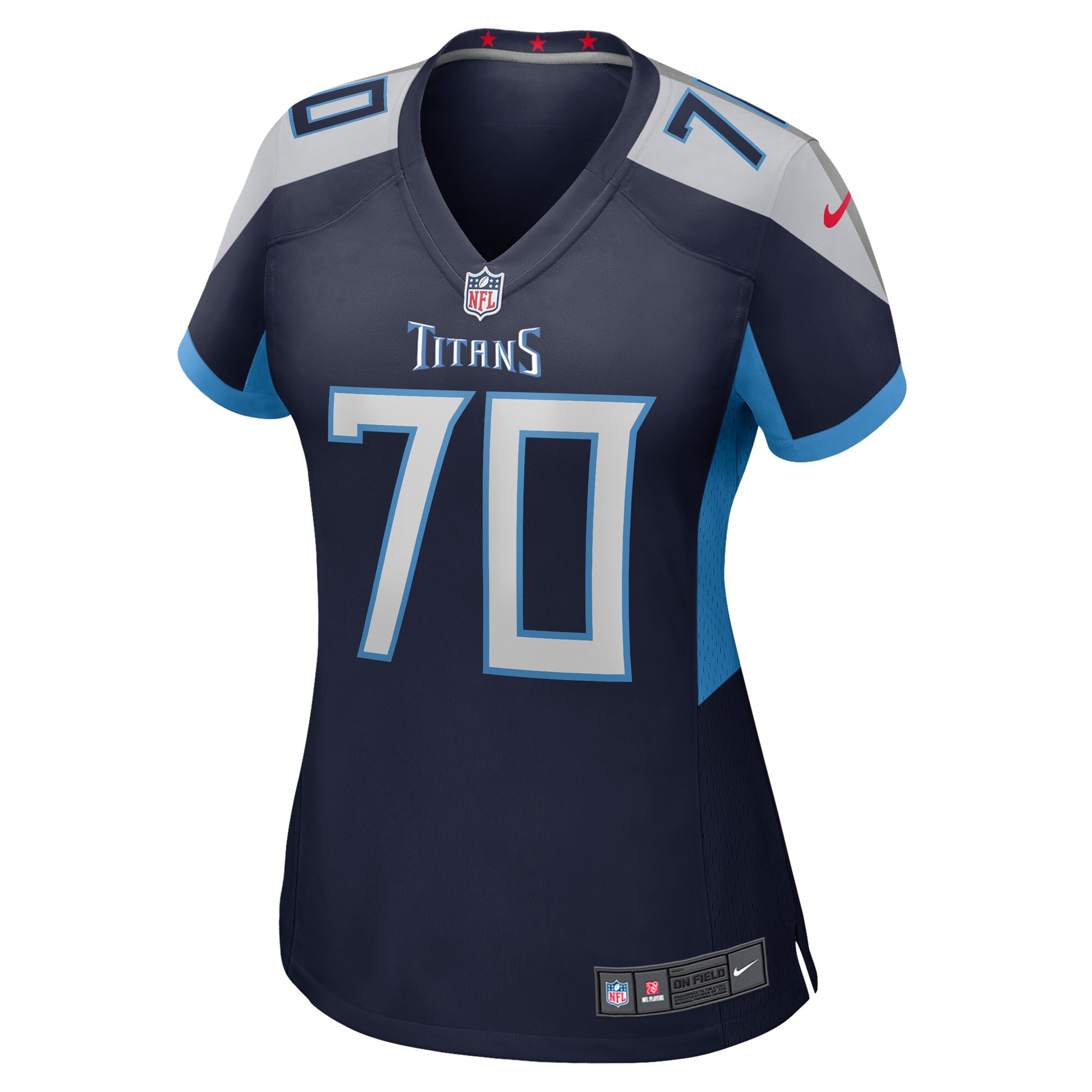 Roos Tennessee Titans  Women's Game Player Jersey - Navy