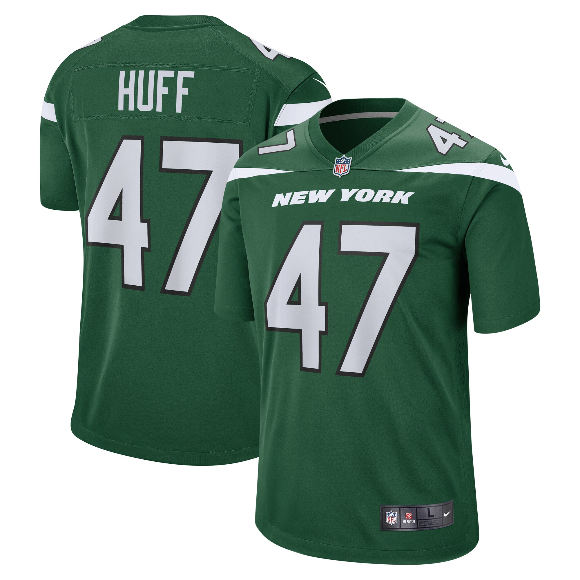Bryce Huff New York Jets  Game Jersey - Gotham Green
